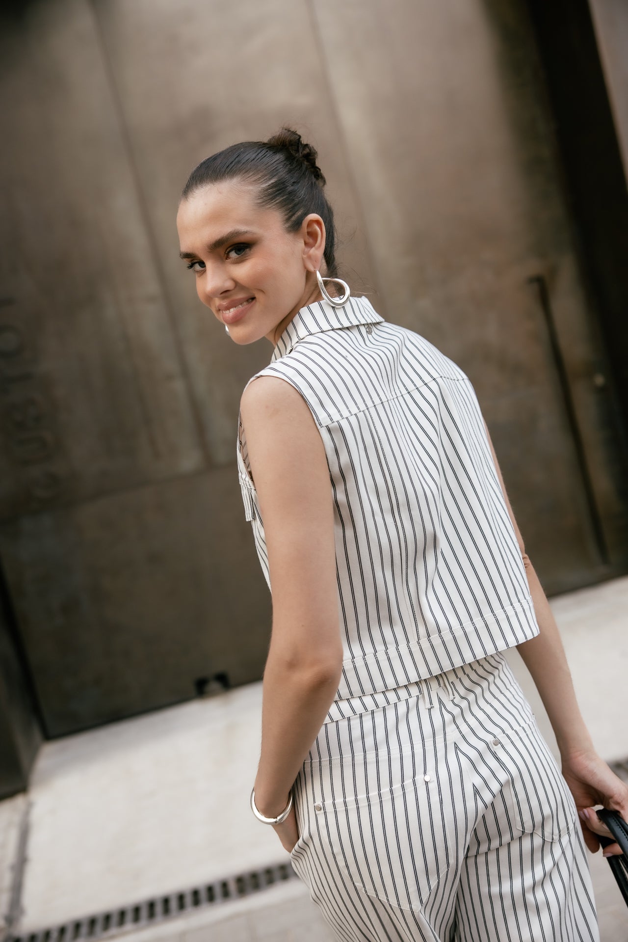 

Kurzes ärmelloses Top Damen Meira Miyu off white | Freeman T. Porter