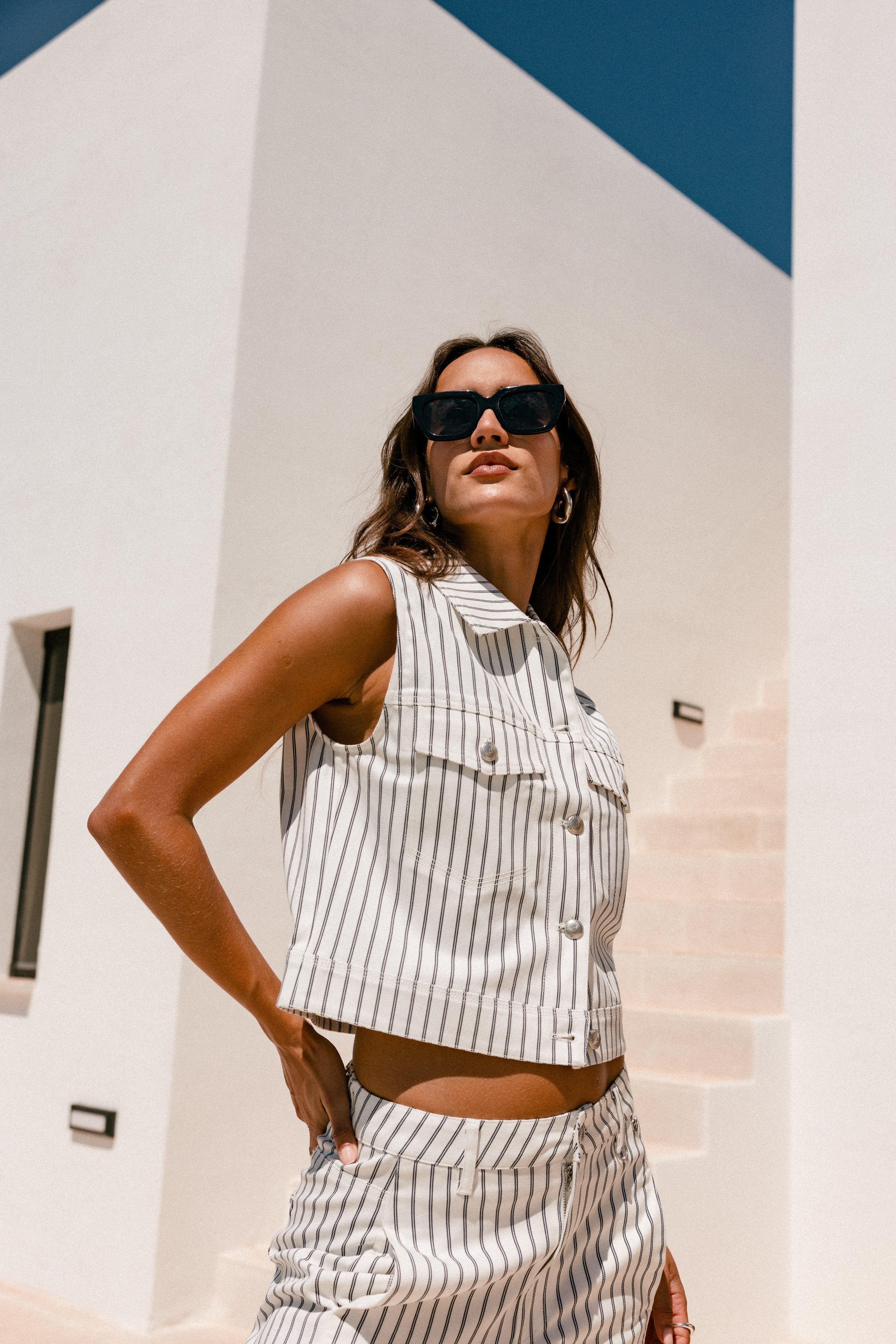 

Top court sans manche Femme Meira Miyu off white | Freeman T. Porter
