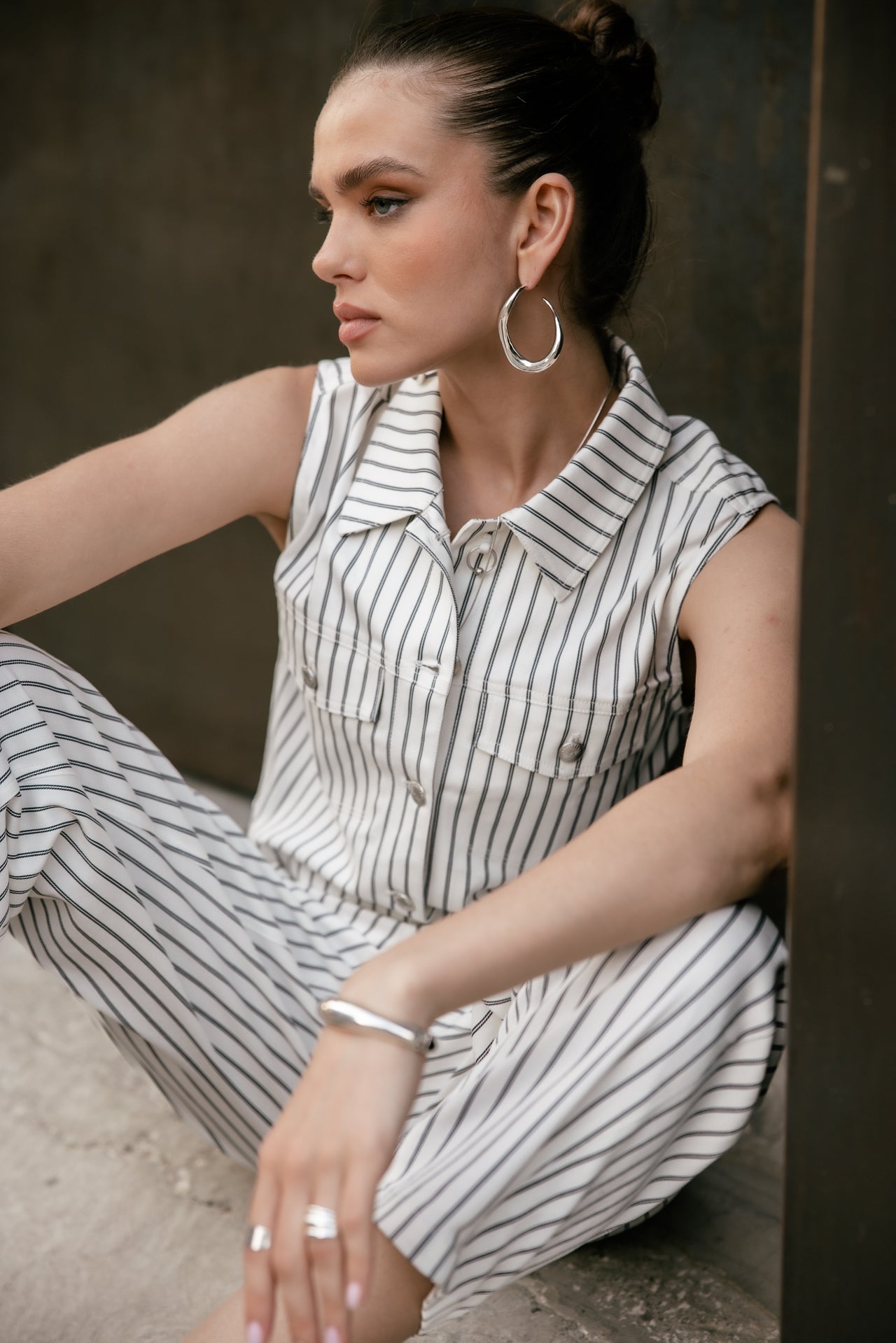 

Kurzes ärmelloses Top Damen Meira Miyu off white | Freeman T. Porter