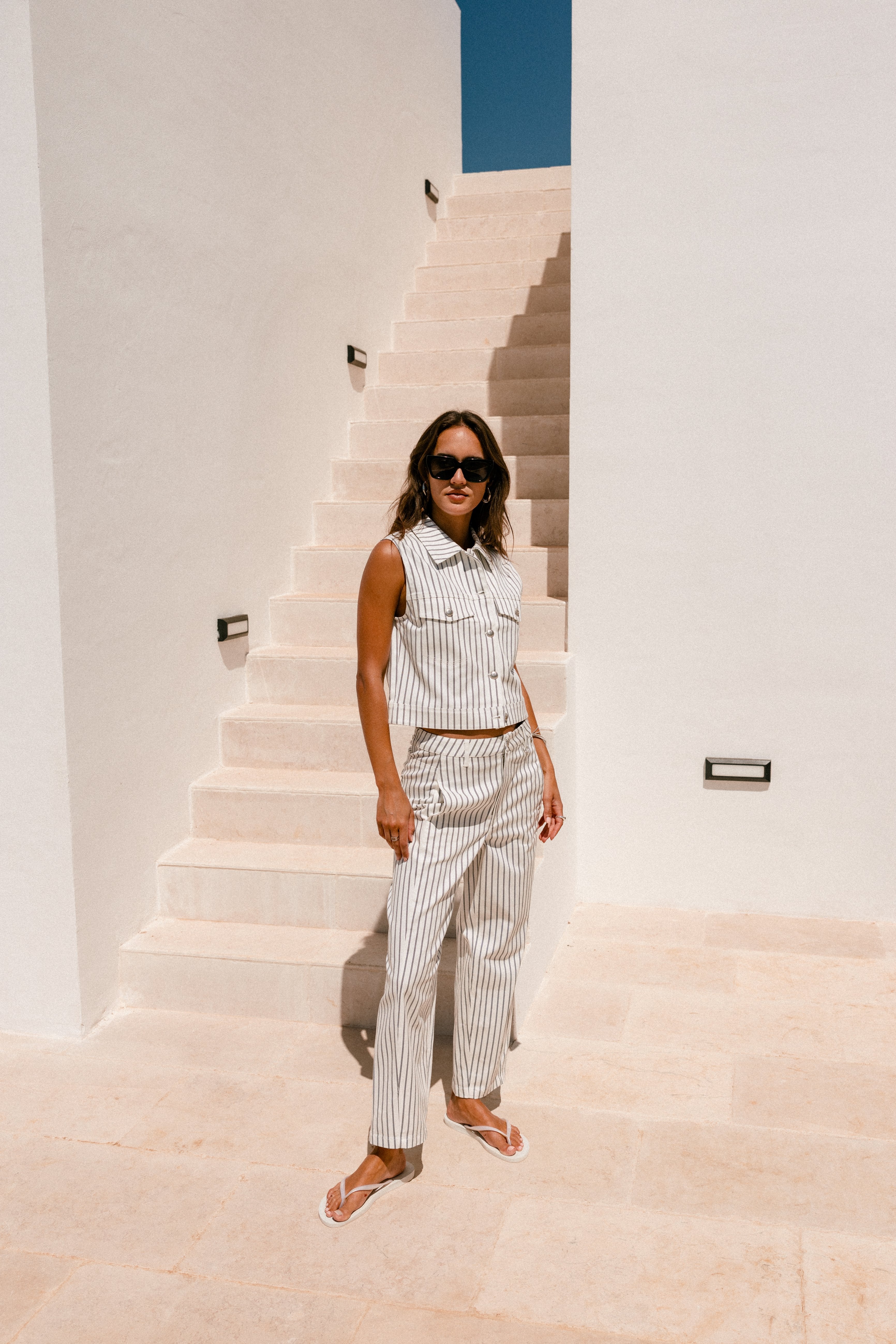

Top court sans manche Femme Meira Miyu off white | Freeman T. Porter