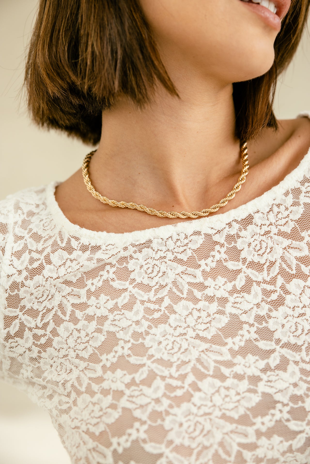 

Top en dentelle Femme Tazam Lace white | Freeman T. Porter