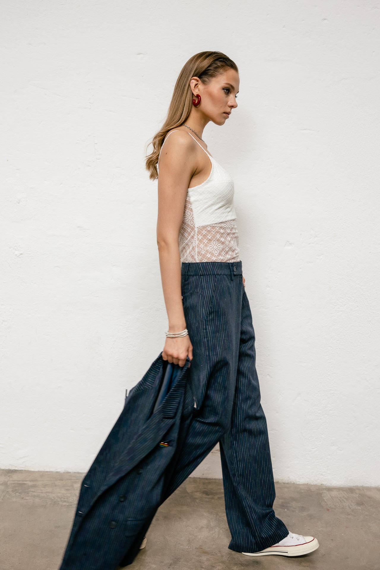 

Top à bretelles Femme Dizzi Lace white | Freeman T. Porter