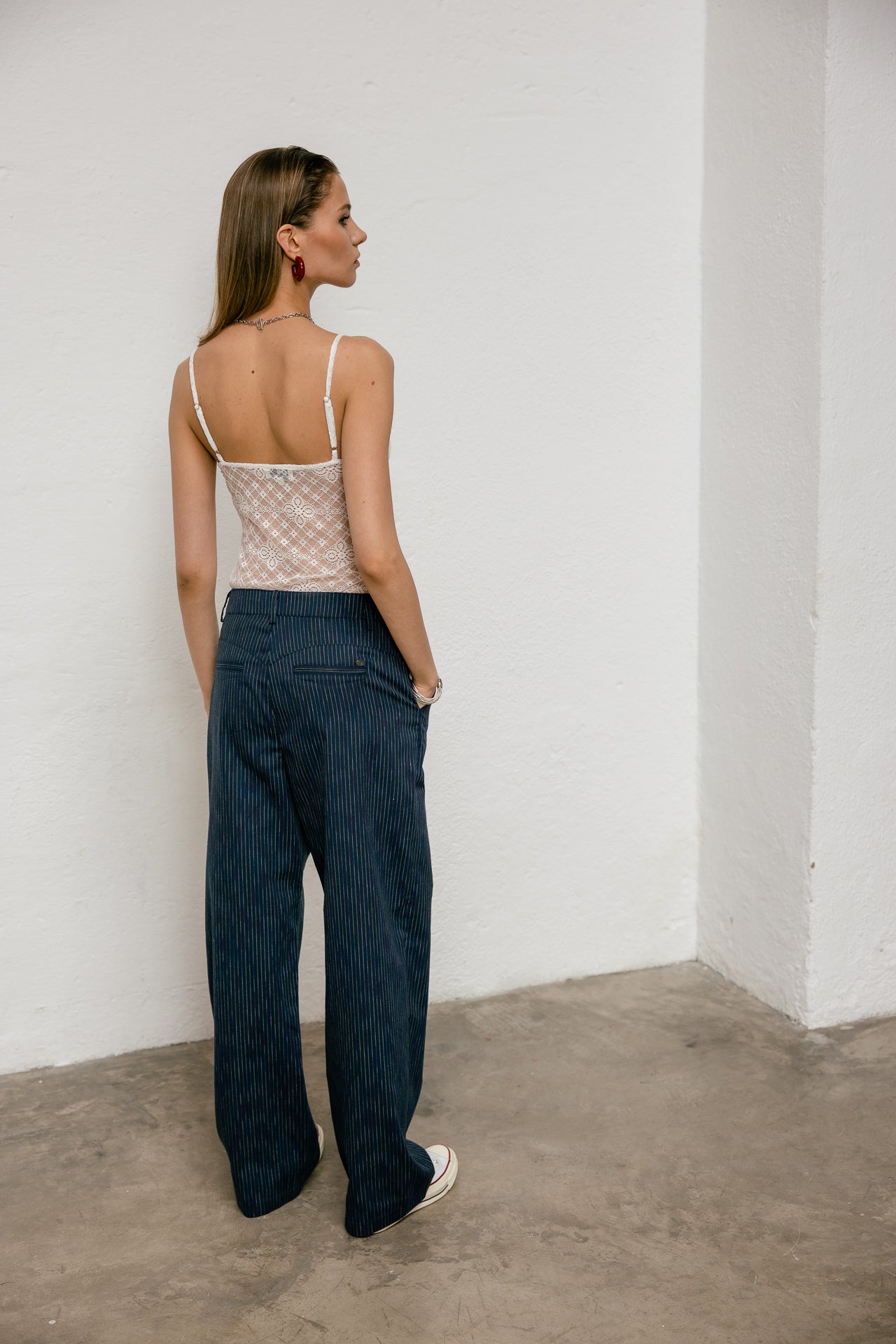 

Top à bretelles Femme Dizzi Lace white | Freeman T. Porter