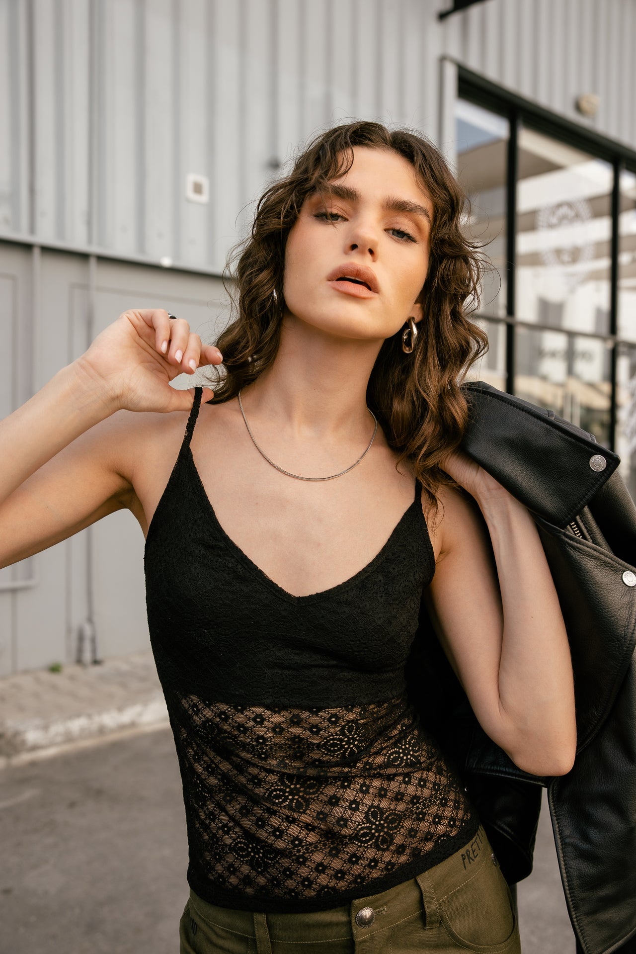 

Top à bretelles Femme Dizzi Lace black | Freeman T. Porter