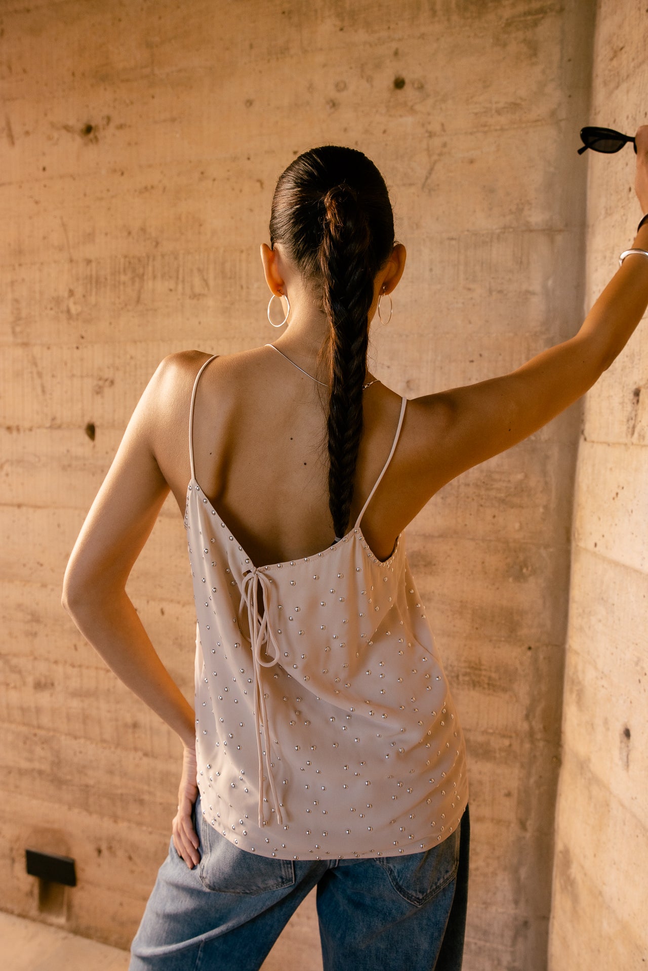 

Tanktop mit Nieten Damen Eljy Plain tapioca | Freeman T. Porter