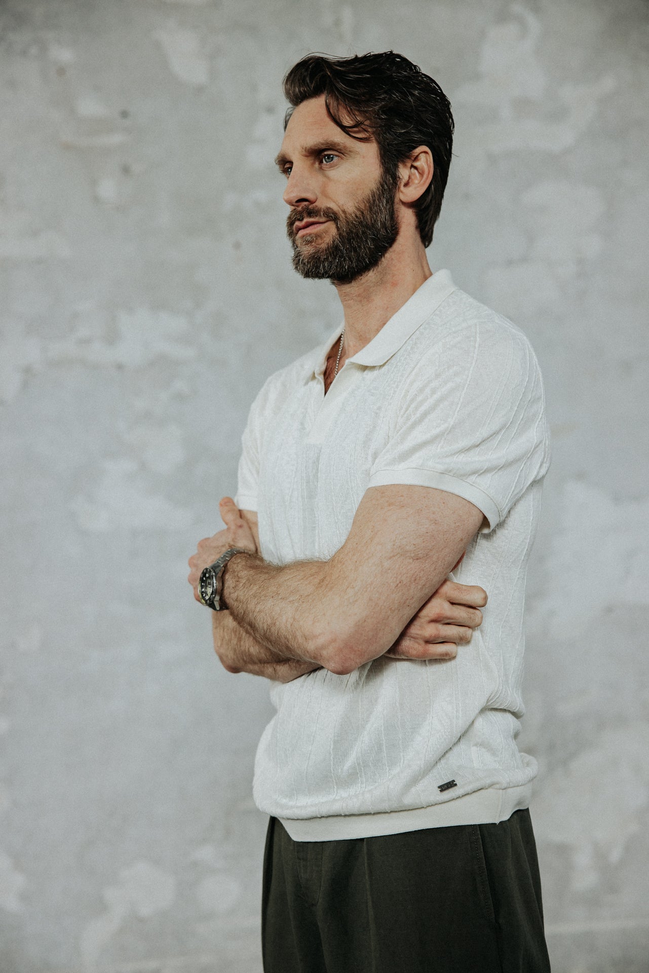 
              

Polo efecto trenzado Hombre Tadao Tresse egret | Freeman T. Porter
            