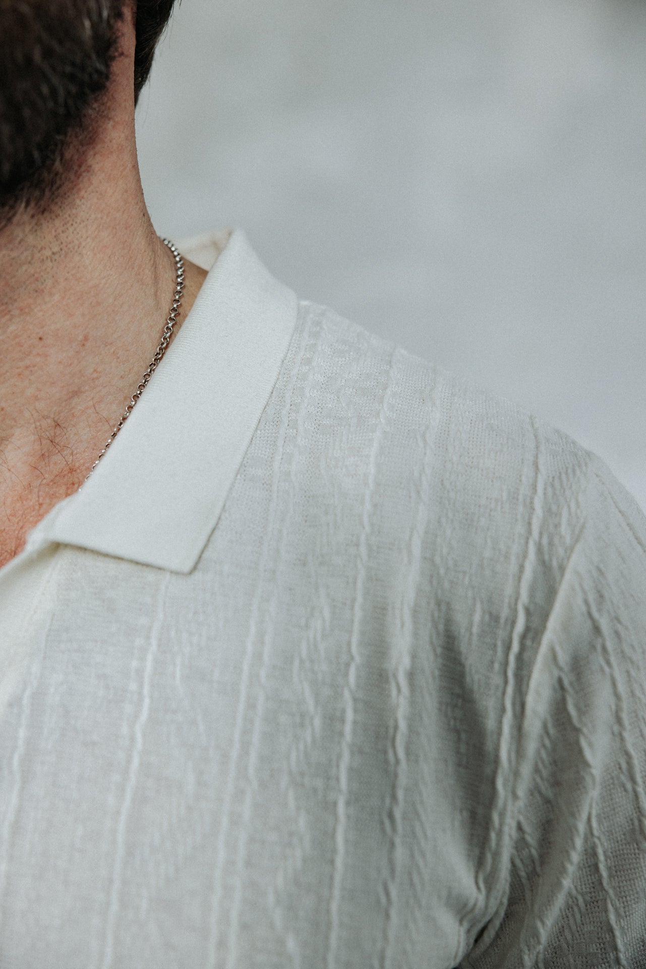 

Polo effet tressé Homme Tadao Tresse egret | Freeman T. Porter