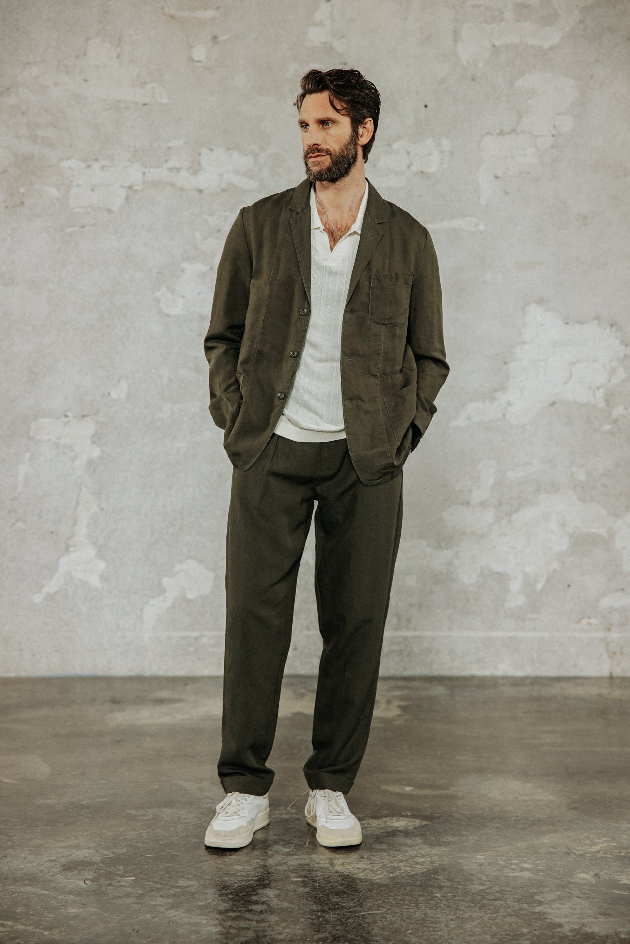 

Polo effet tressé Homme Tadao Tresse egret | Freeman T. Porter