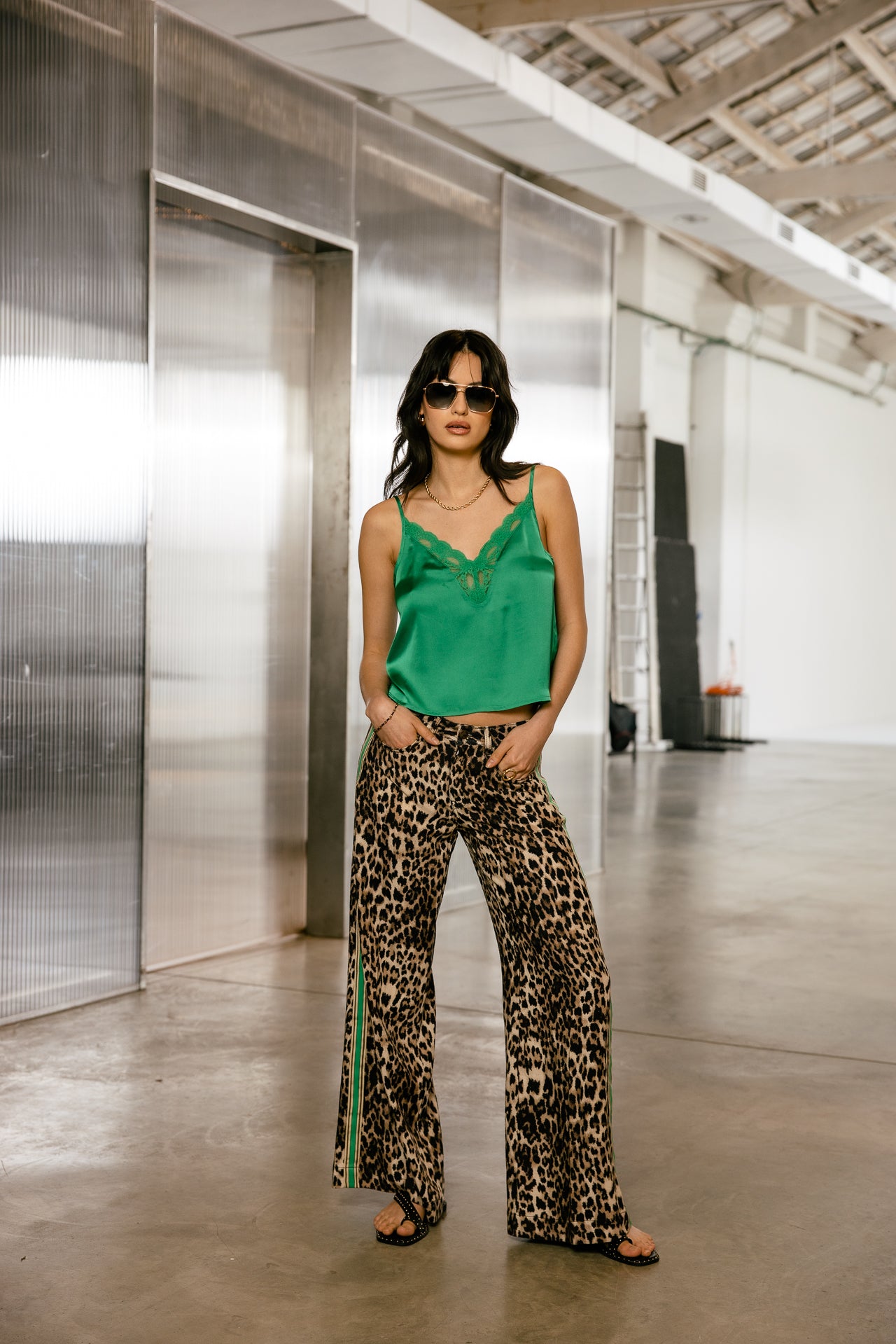 

Caraco avec dentelle Femme Ilay Lace gumdrop green | Freeman T. Porter