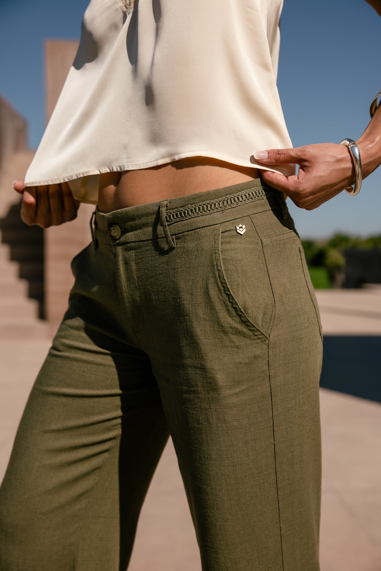 

Caraco avec dentelle Femme Ilay Lace birch | Freeman T. Porter