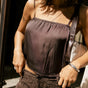 

Cropped Satin-Top Damen Tanetta Nightly chocolate torte | Freeman T. Porter