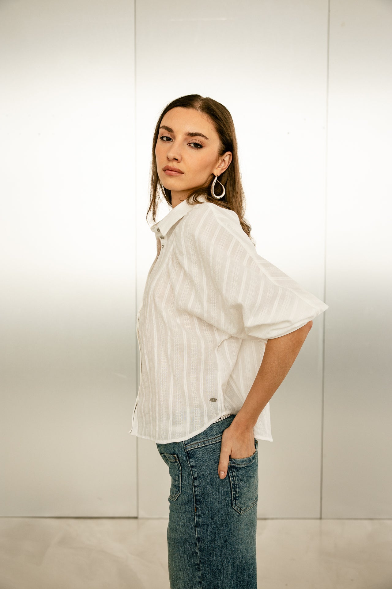 

Chemise Femme Bliss Boheme white | Freeman T. Porter