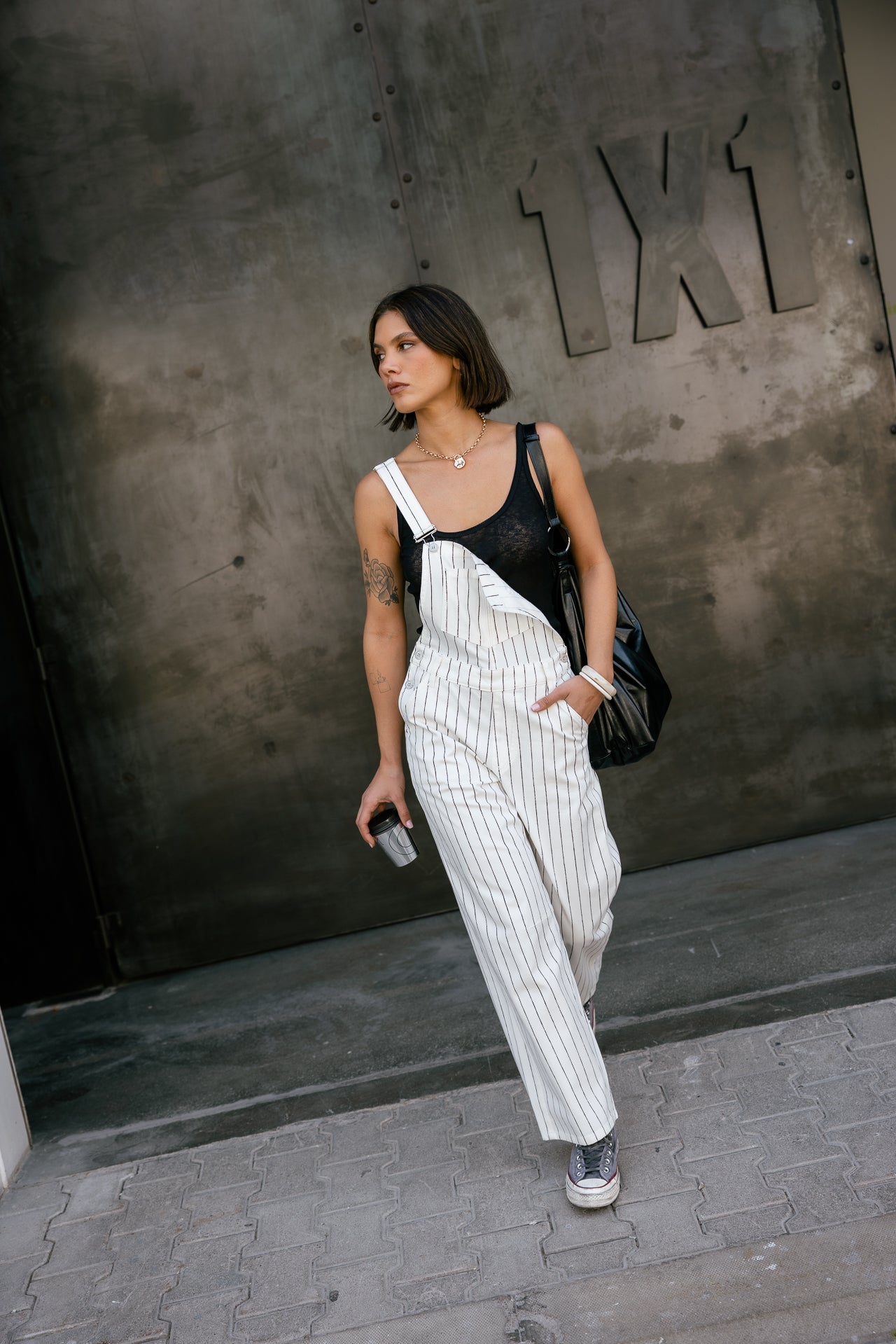 

Salopette barrel Femme Tammy Paleole off white | Freeman T. Porter