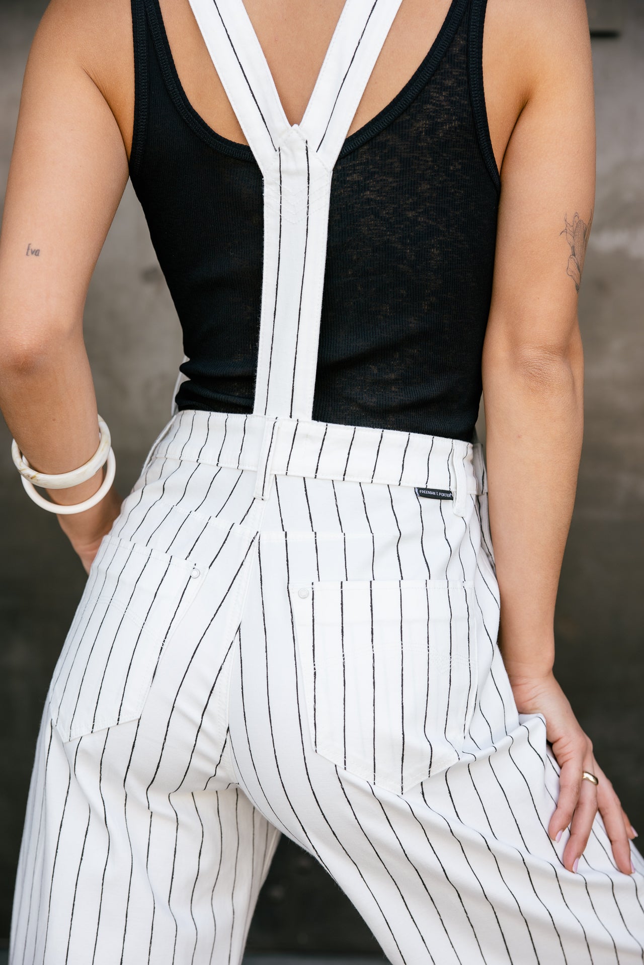 

Salopette barrel Femme Tammy Paleole off white | Freeman T. Porter