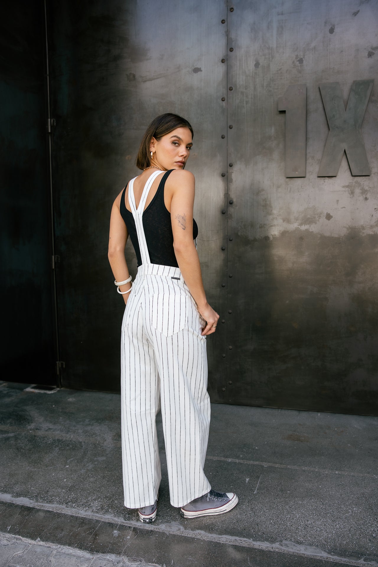 

Salopette barrel Femme Tammy Paleole off white | Freeman T. Porter