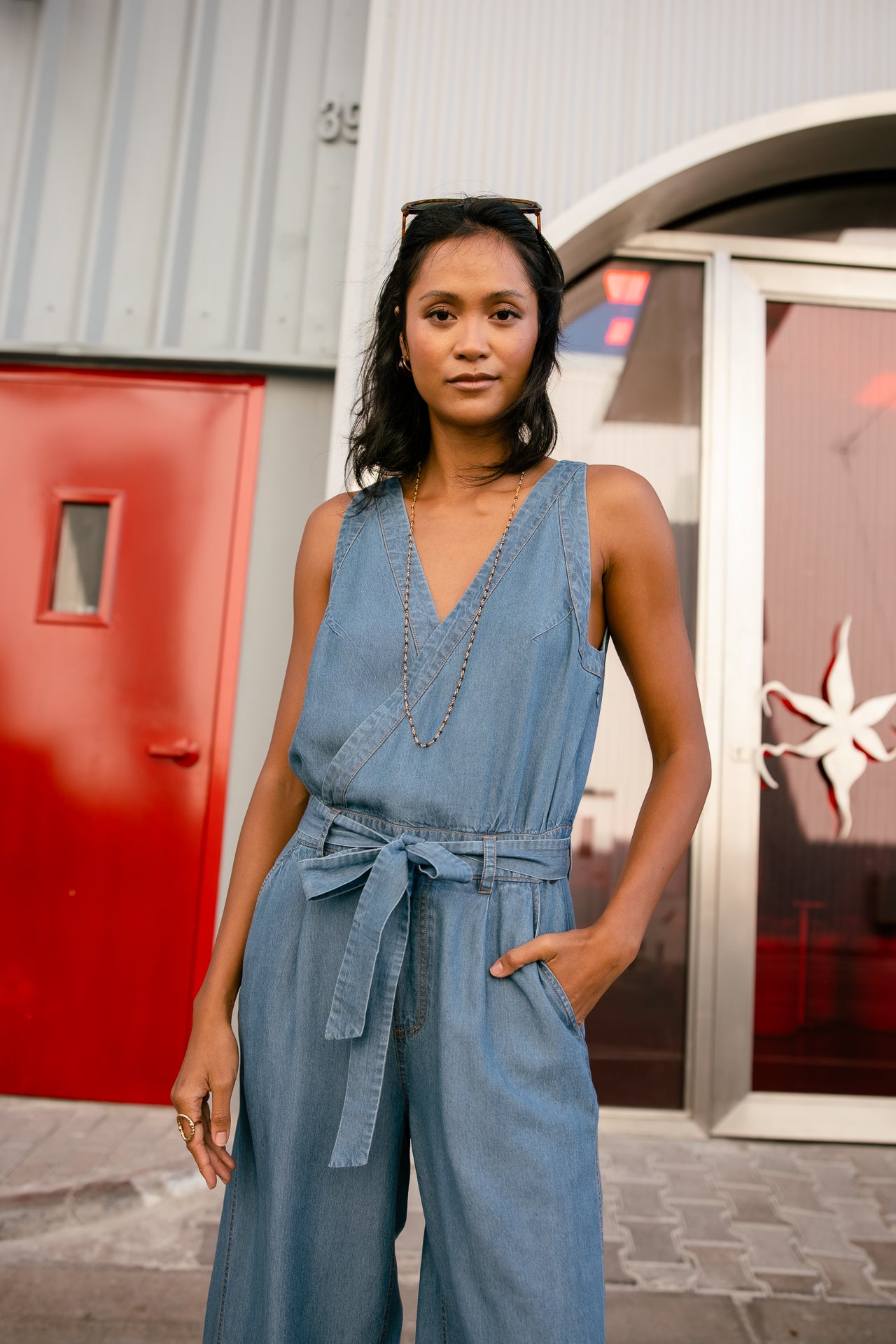 
              

Combinaison amle Femme Chillow Plain denim blue | Freeman T. Porter
            