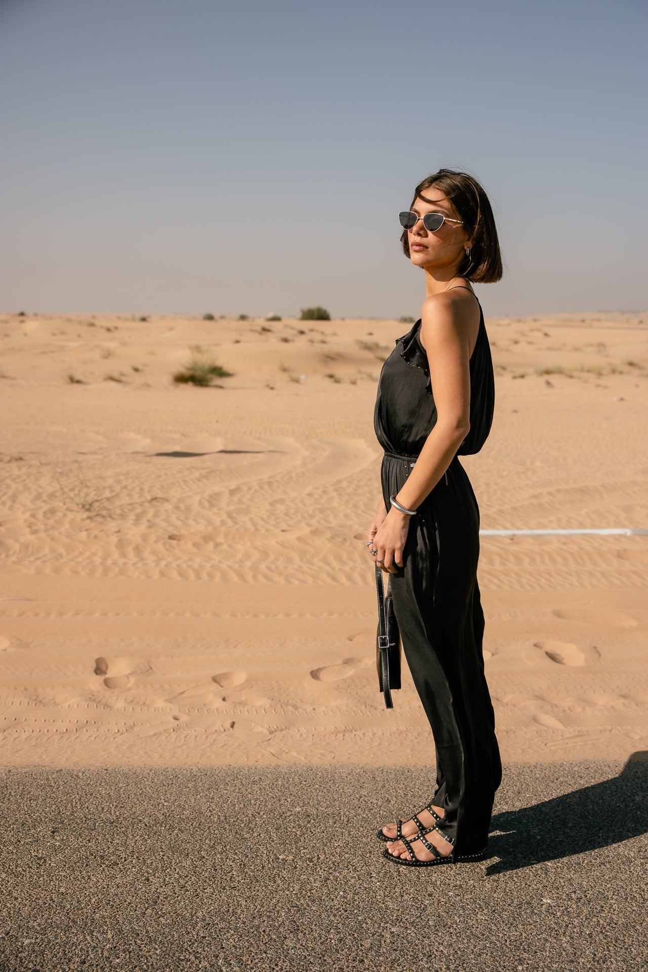 

Weit geschnittener Overall Damen Chelly Plain black | Freeman T. Porter