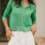 

Gilet en maille irisé Femme Philas Plain electric green | Freeman T. Porter