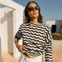 

Strickpullover Damen Panella weiß & schwarz | Freeman T. Porter