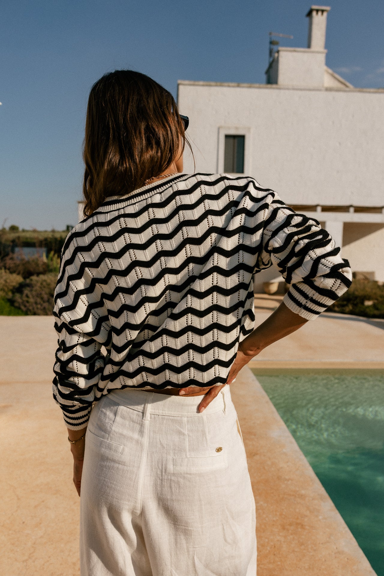

Strickpullover Damen Panella weiß & schwarz | Freeman T. Porter