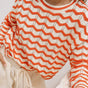 

Strickpullover Frauen Panella Off-White / Orange | Freeman T. Porter