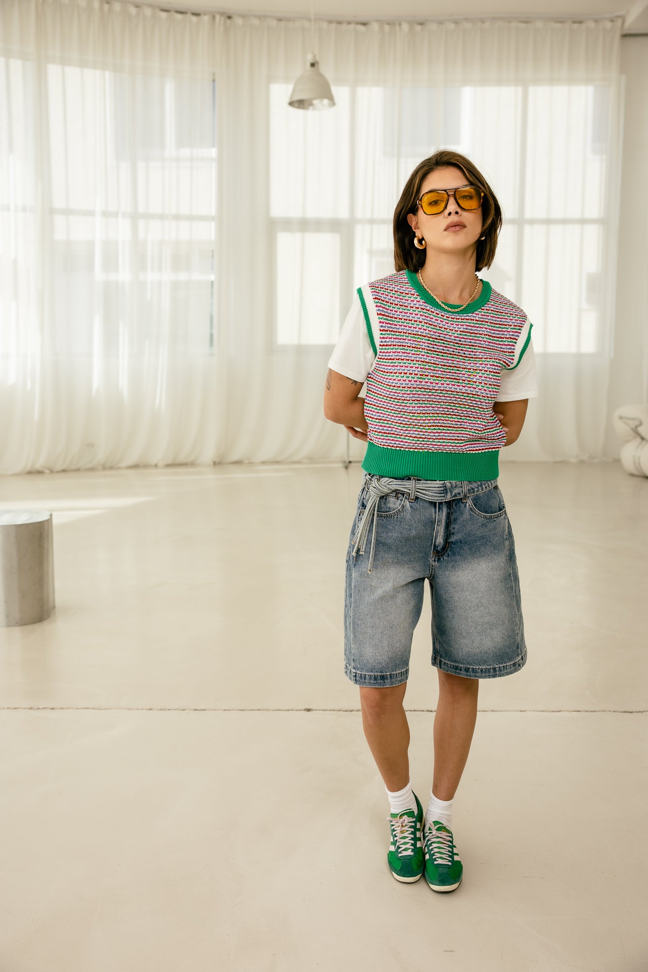 

Débardeur en maille multicolor Femme Perino fancy multicolor | Freeman T. Porter