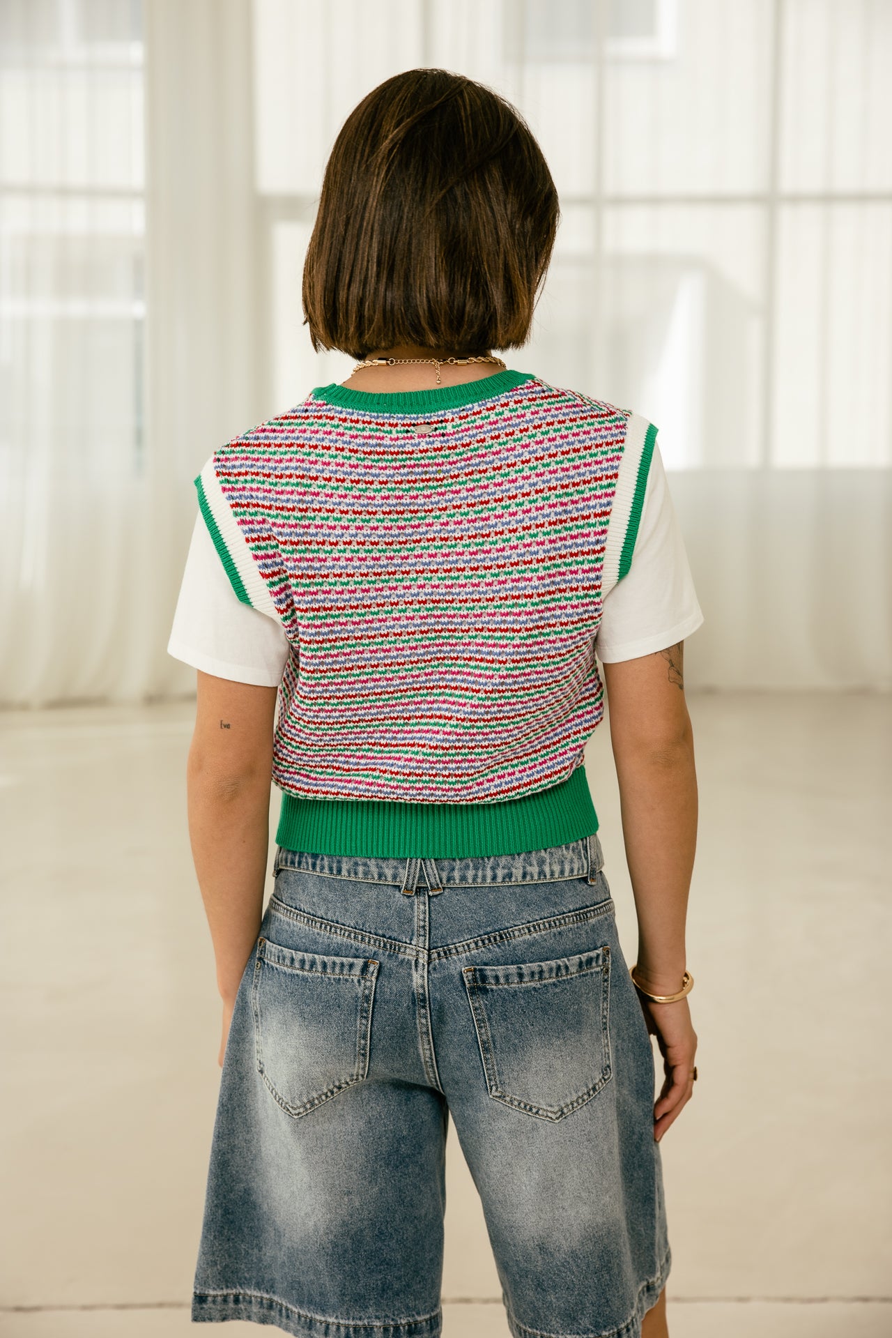 

Débardeur en maille multicolor Femme Perino fancy multicolor | Freeman T. Porter