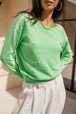 

Pull leger en maille col rond Femme Primo spring / off white | Freeman T. Porter