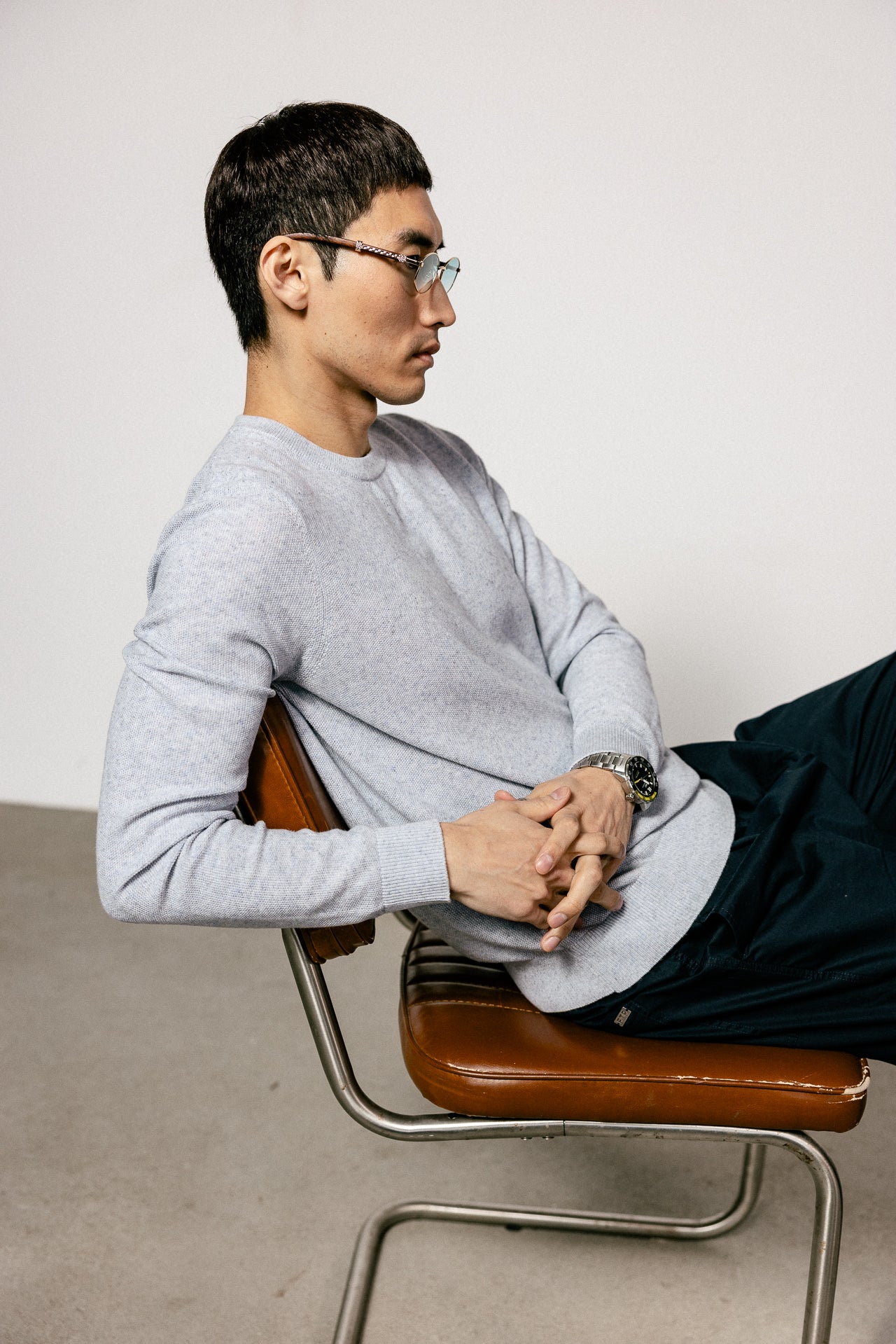 

Straight fit sweater Men Sonny Heather heather | Freeman T. Porter