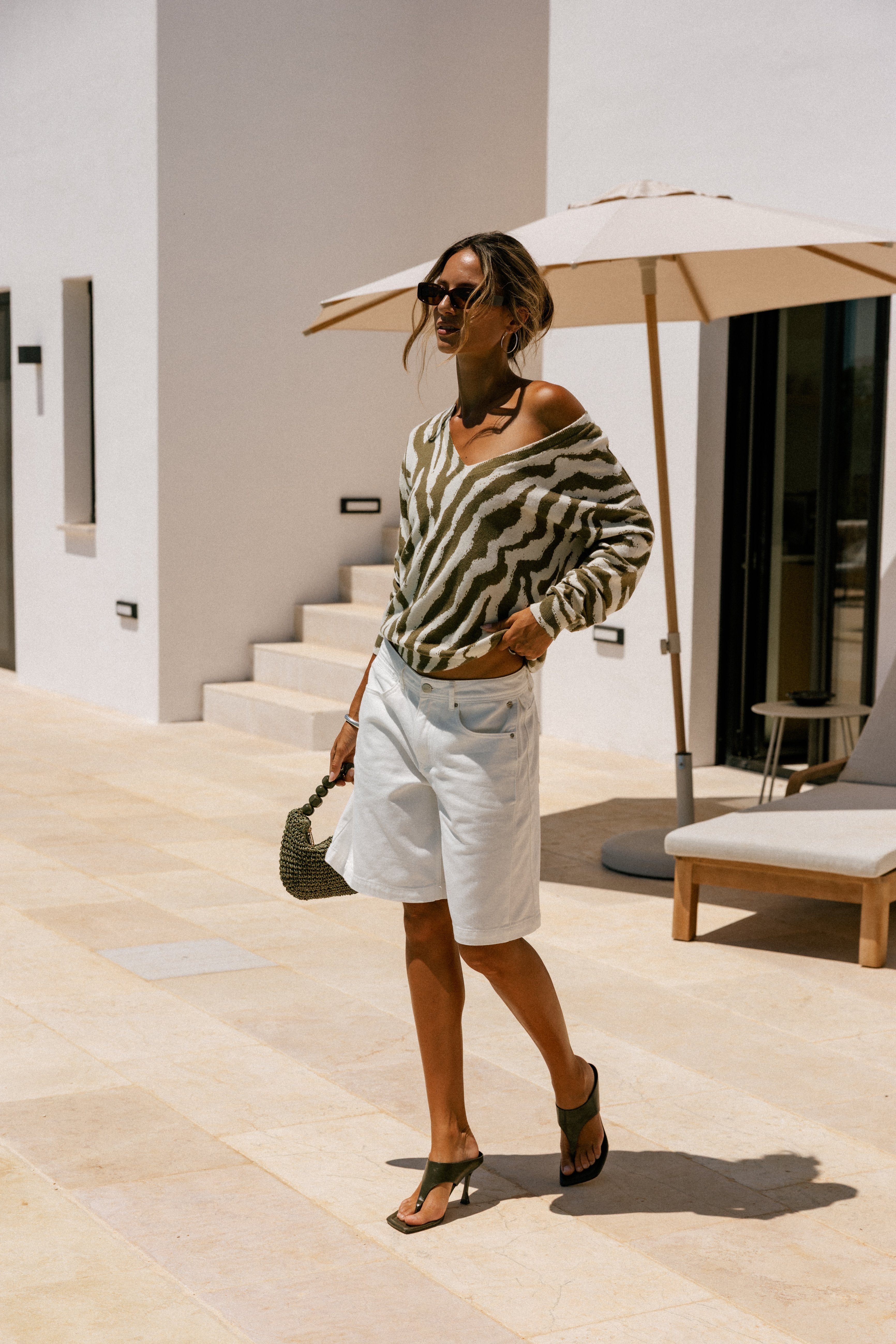 

Pull imprimé zèbre Femme Parina Zebryne nutria | Freeman T. Porter