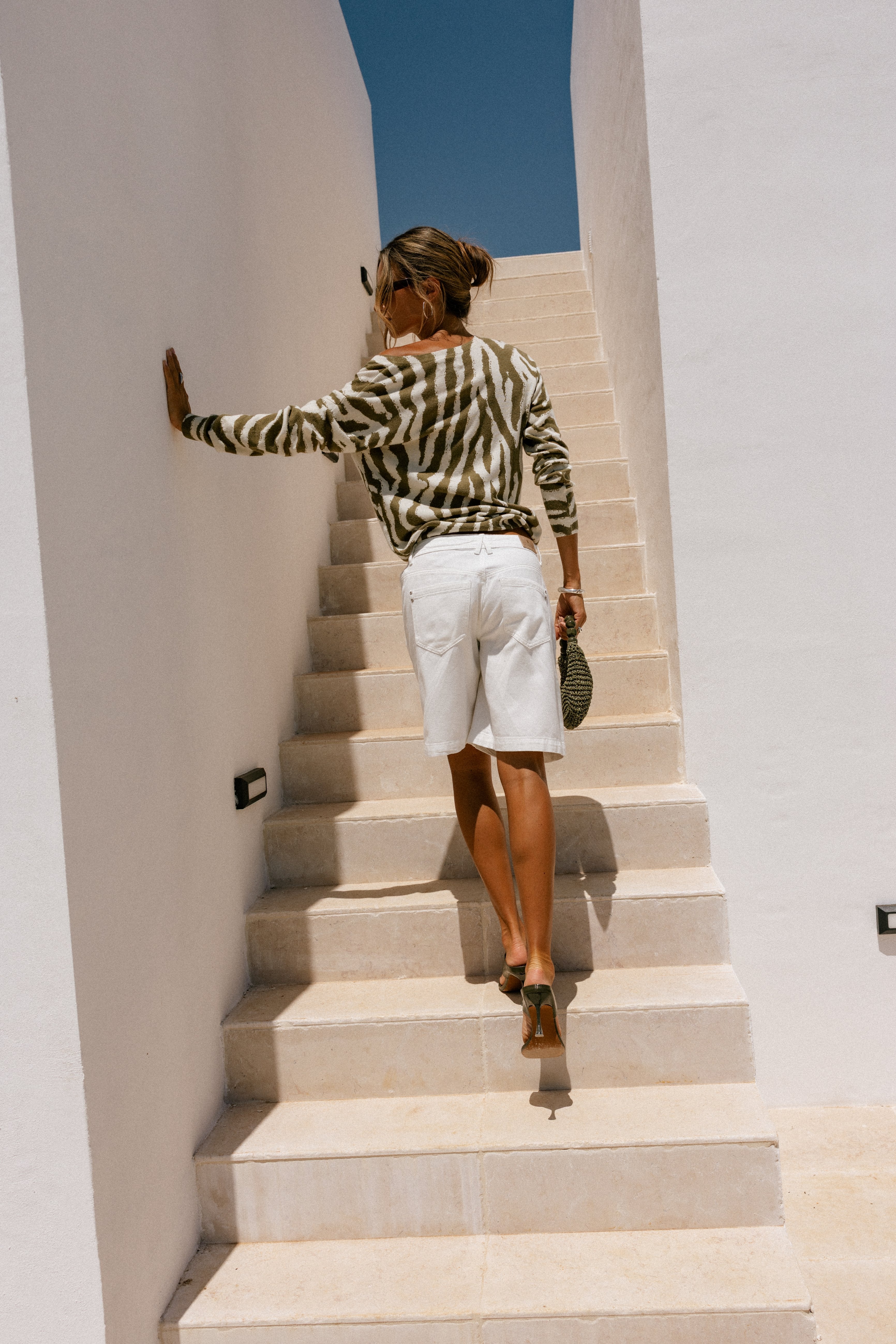 

Pull imprimé zèbre Femme Parina Zebryne nutria | Freeman T. Porter