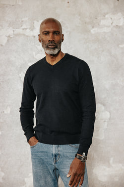 

Pullover mit gerader Passform Herren Edgar Pima sky captain | Freeman T. Porter