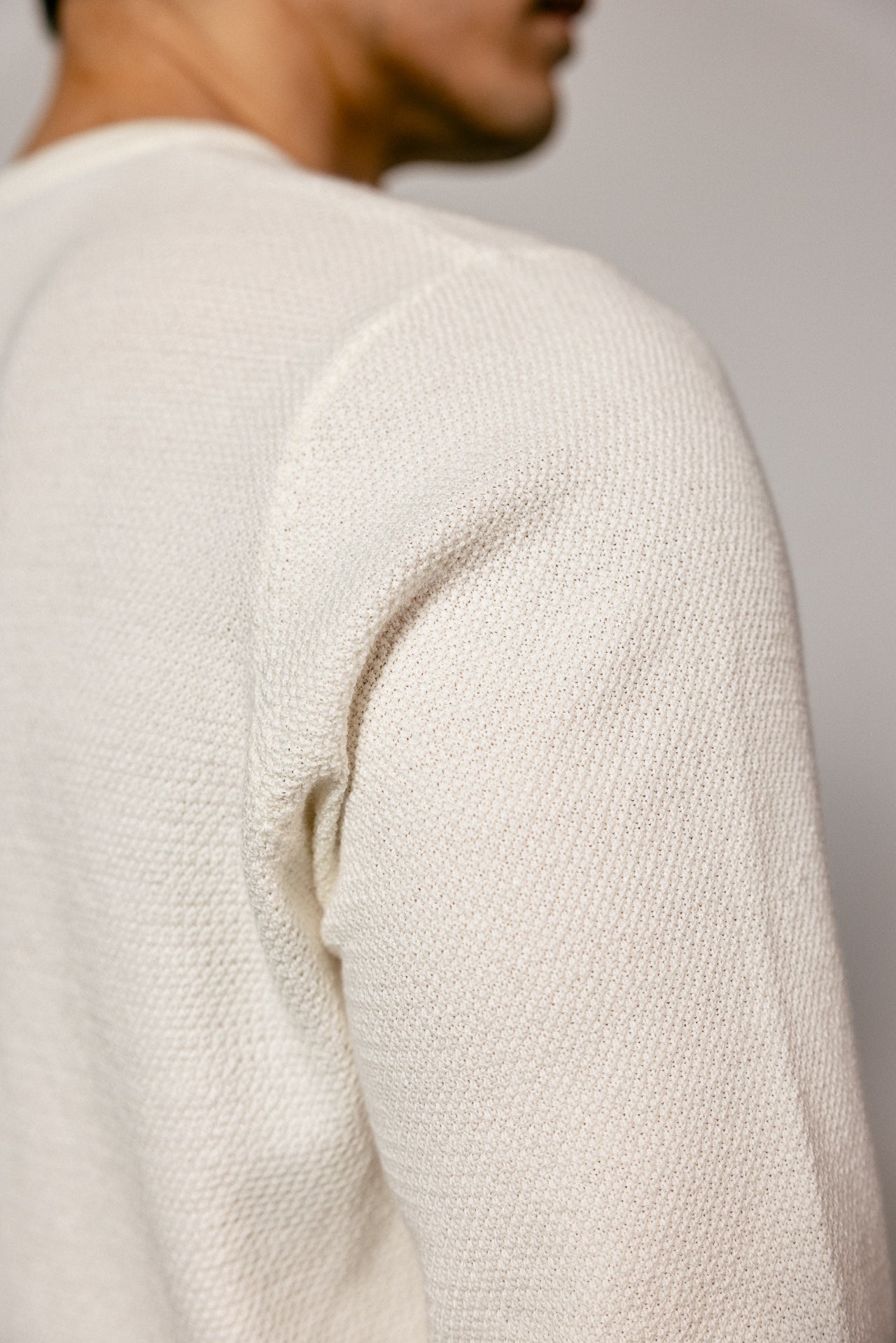 

Pull coupe droite Homme Edgar Pima egret | Freeman T. Porter