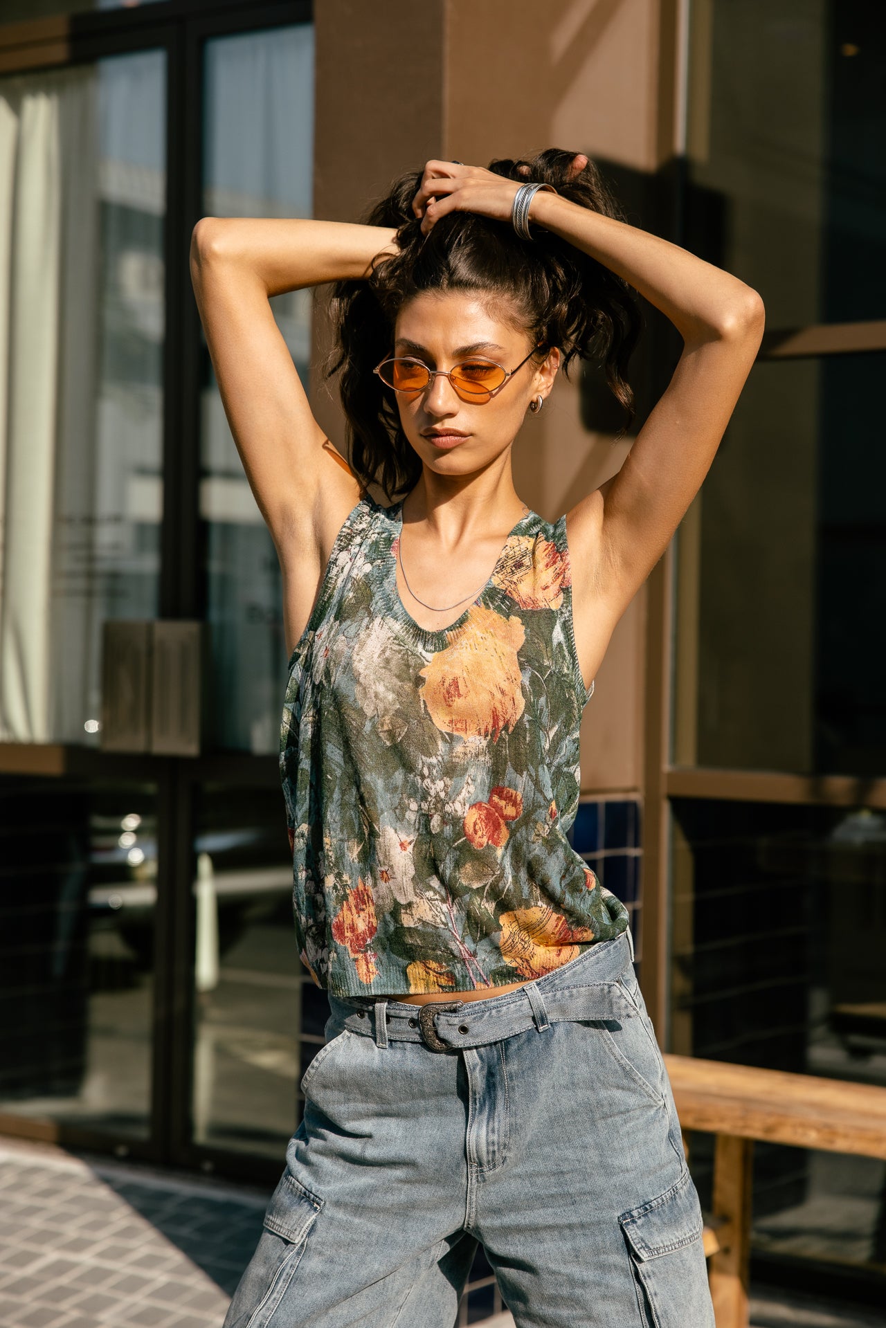   
            

Débardeur en maille Femme Dulcia Flowers green | Freeman T. Porter
          