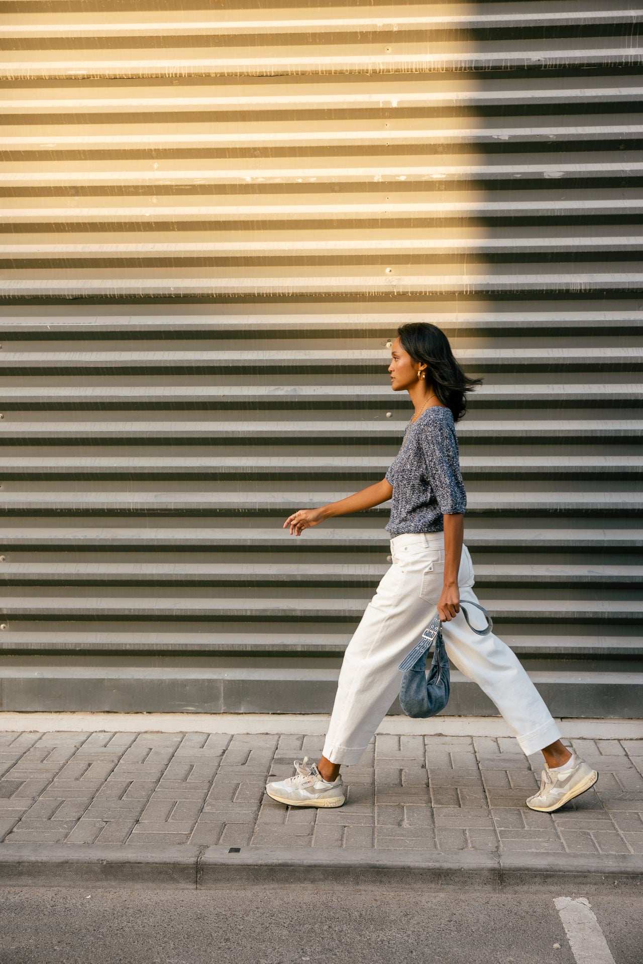 

Pull en maille ajourée Femme Peronelle Chine electric blue | Freeman T. Porter