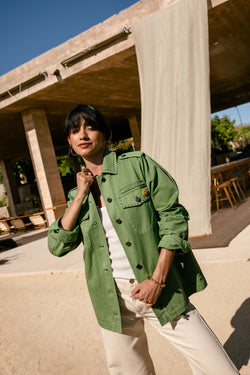 

Parka esprit militaire Femme Maylis Peace comfrey | Freeman T. Porter