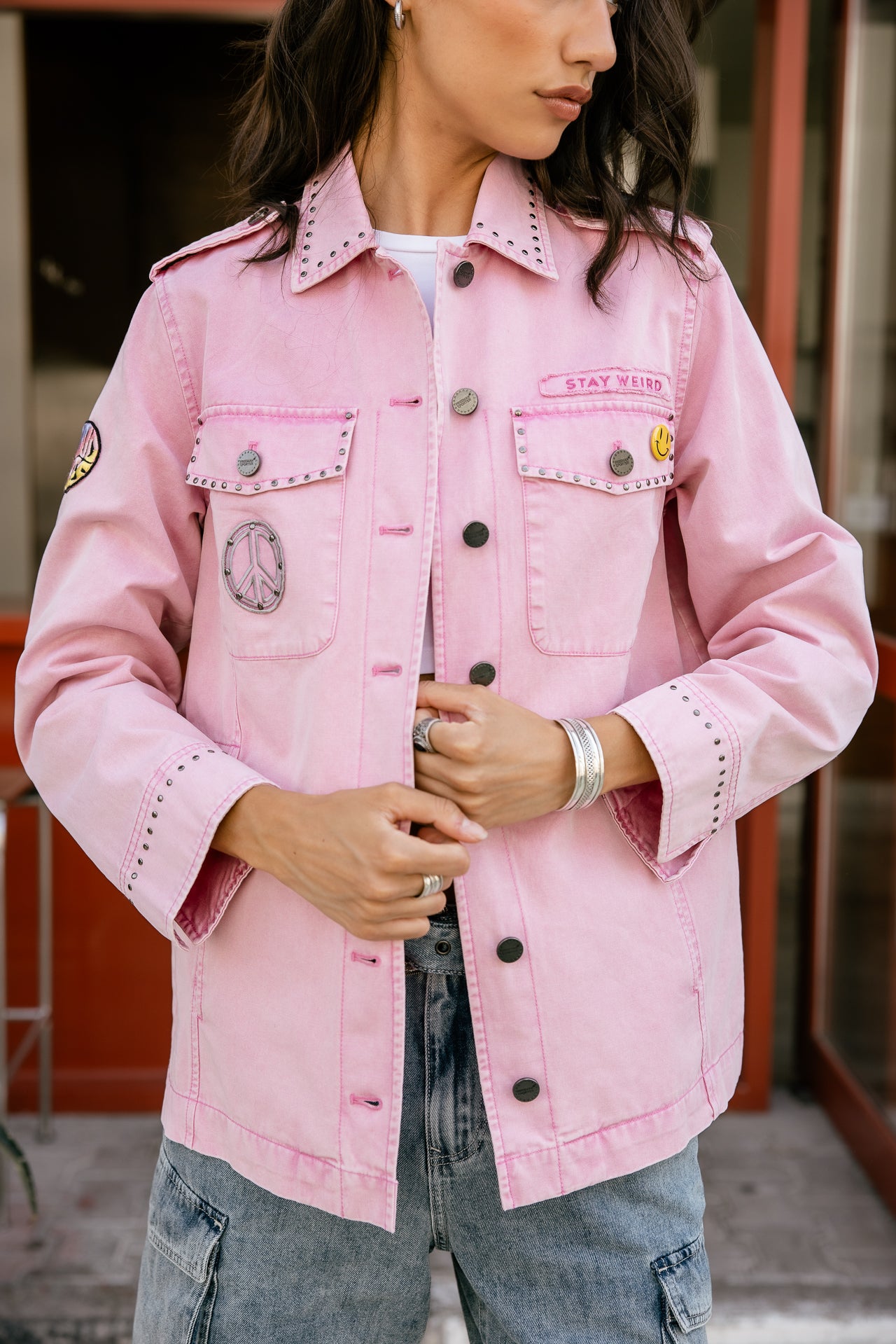 Parka de estilo militar Maylis Peace, orquídea salvaje | Freeman T