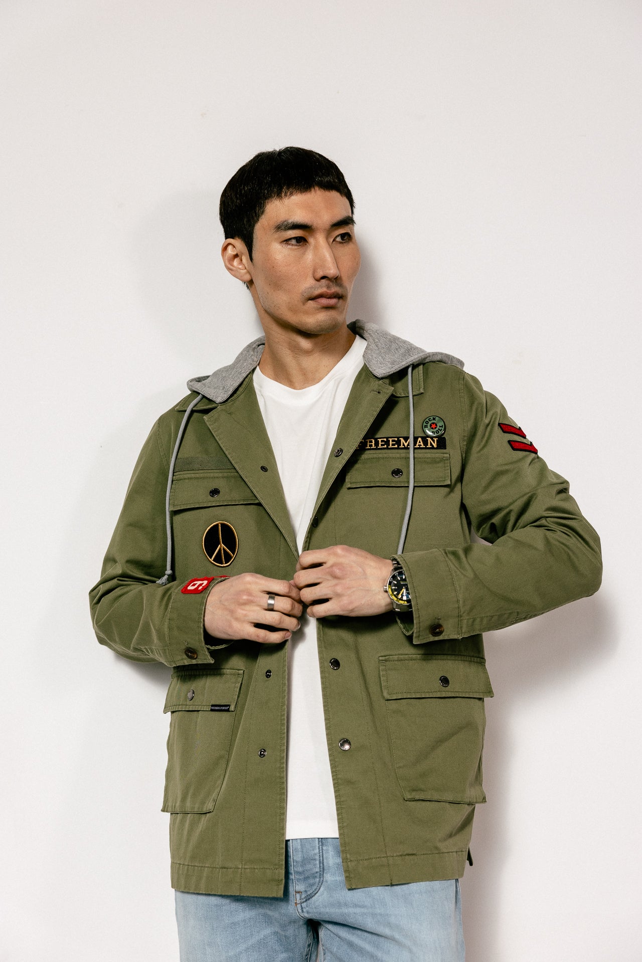 

Surchemise coupe droite Homme Tyto Break light khaki | Freeman T. Porter