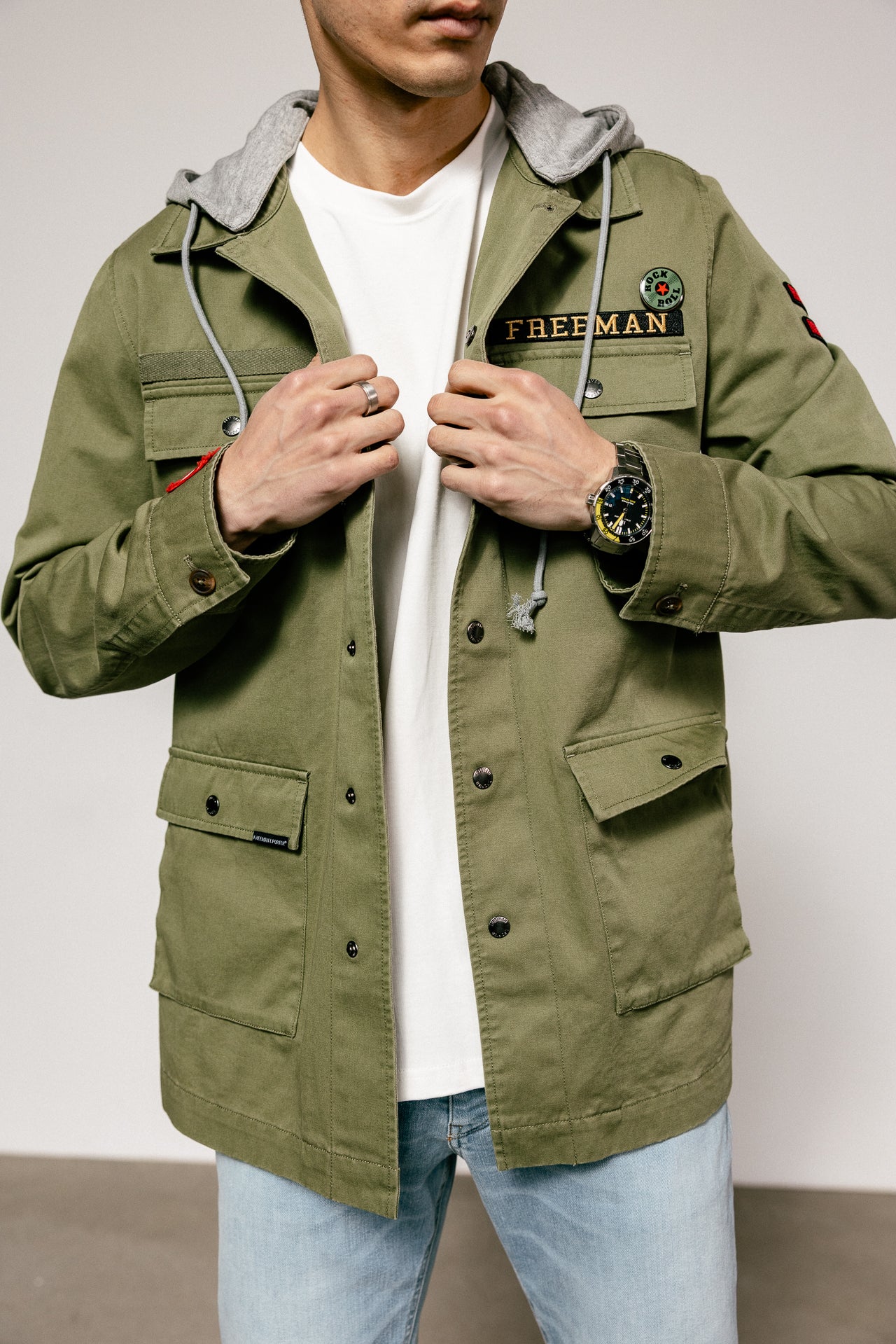 

Surchemise coupe droite Homme Tyto Break light khaki | Freeman T. Porter