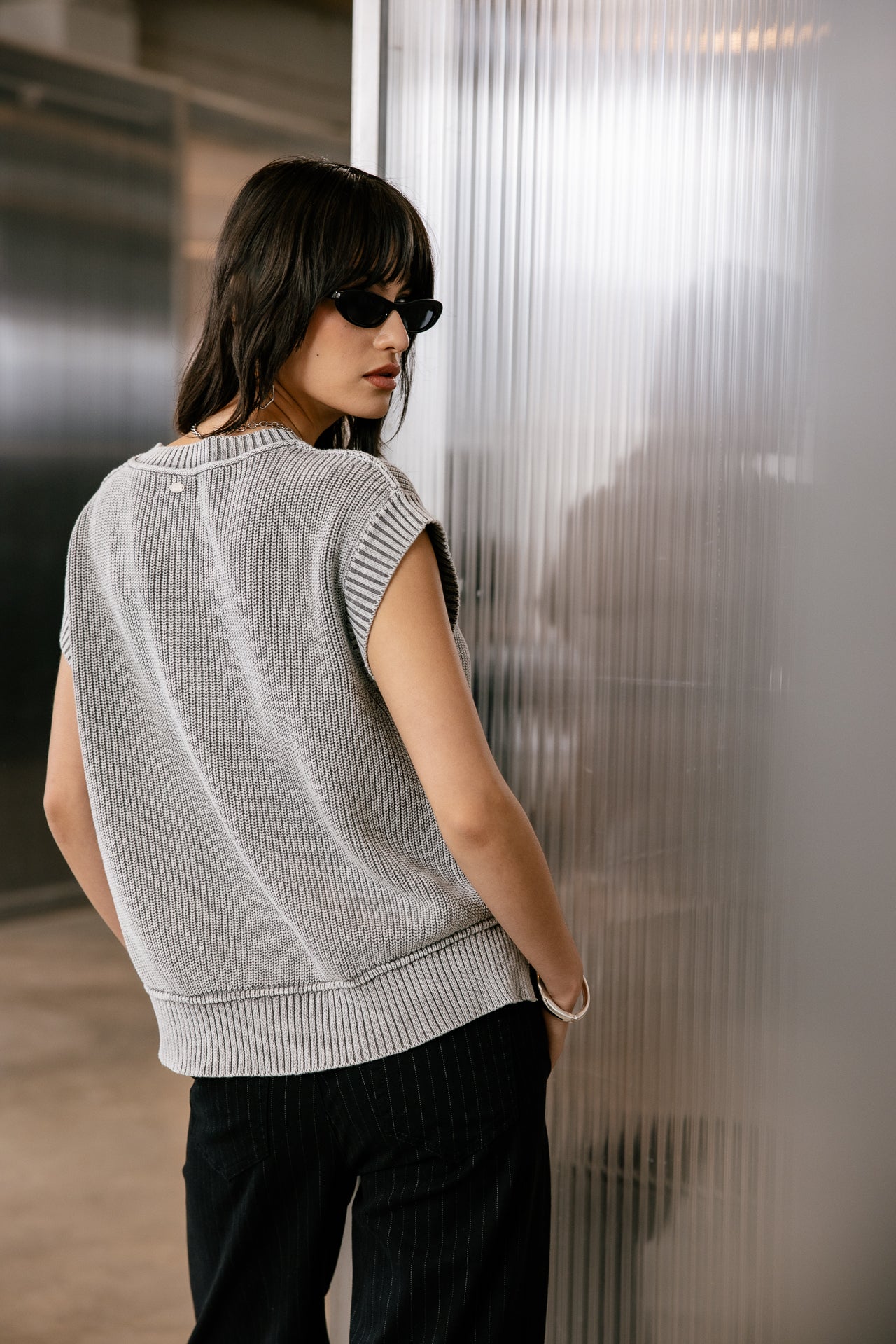 

Pull sans manche zippé Femme Phancy Summer grey | Freeman T. Porter