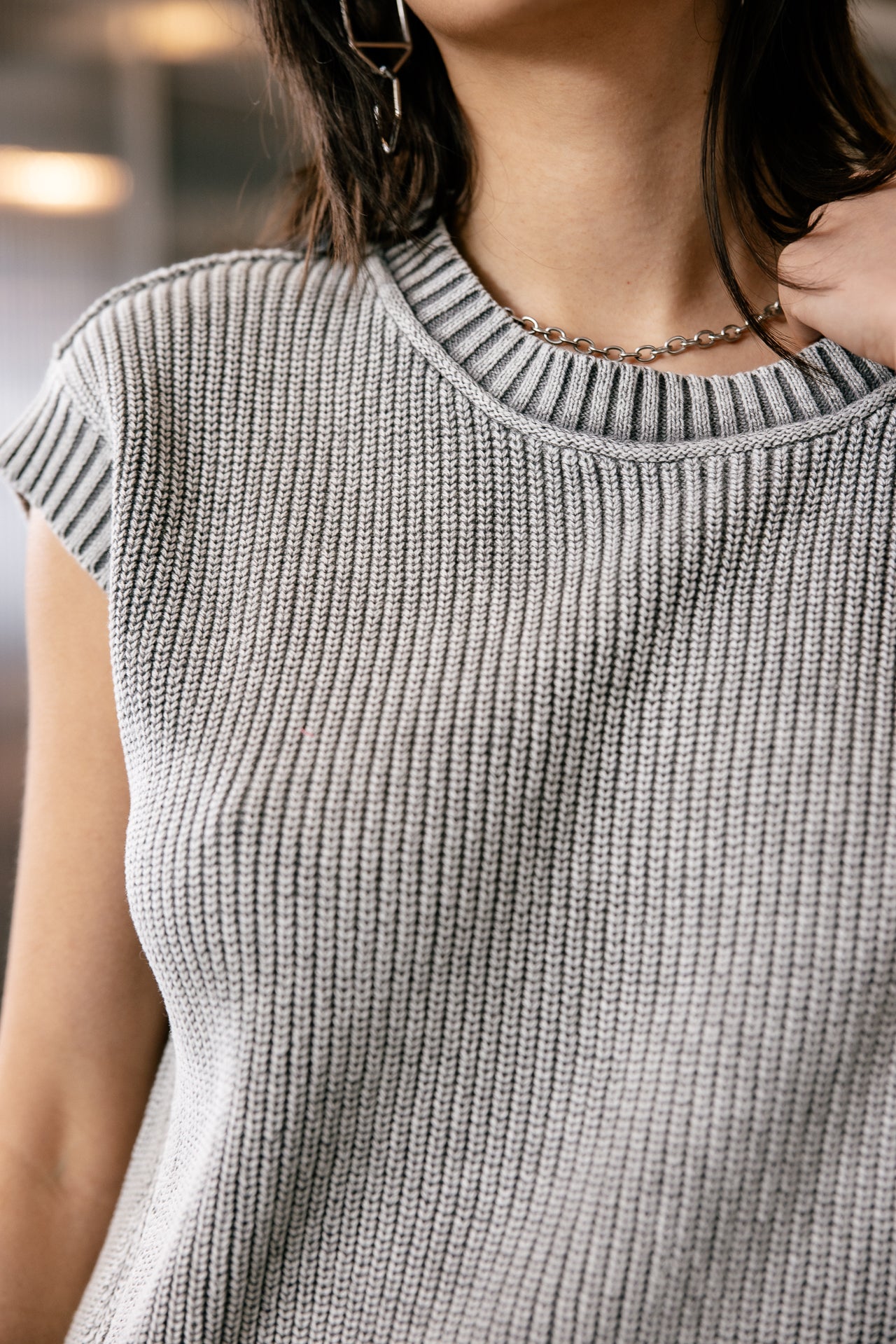 

Pull sans manche zippé Femme Phancy Summer grey | Freeman T. Porter