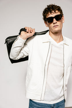 

Gerade geschnittene Jacke Herren Antonio Sumai white | Freeman T. Porter