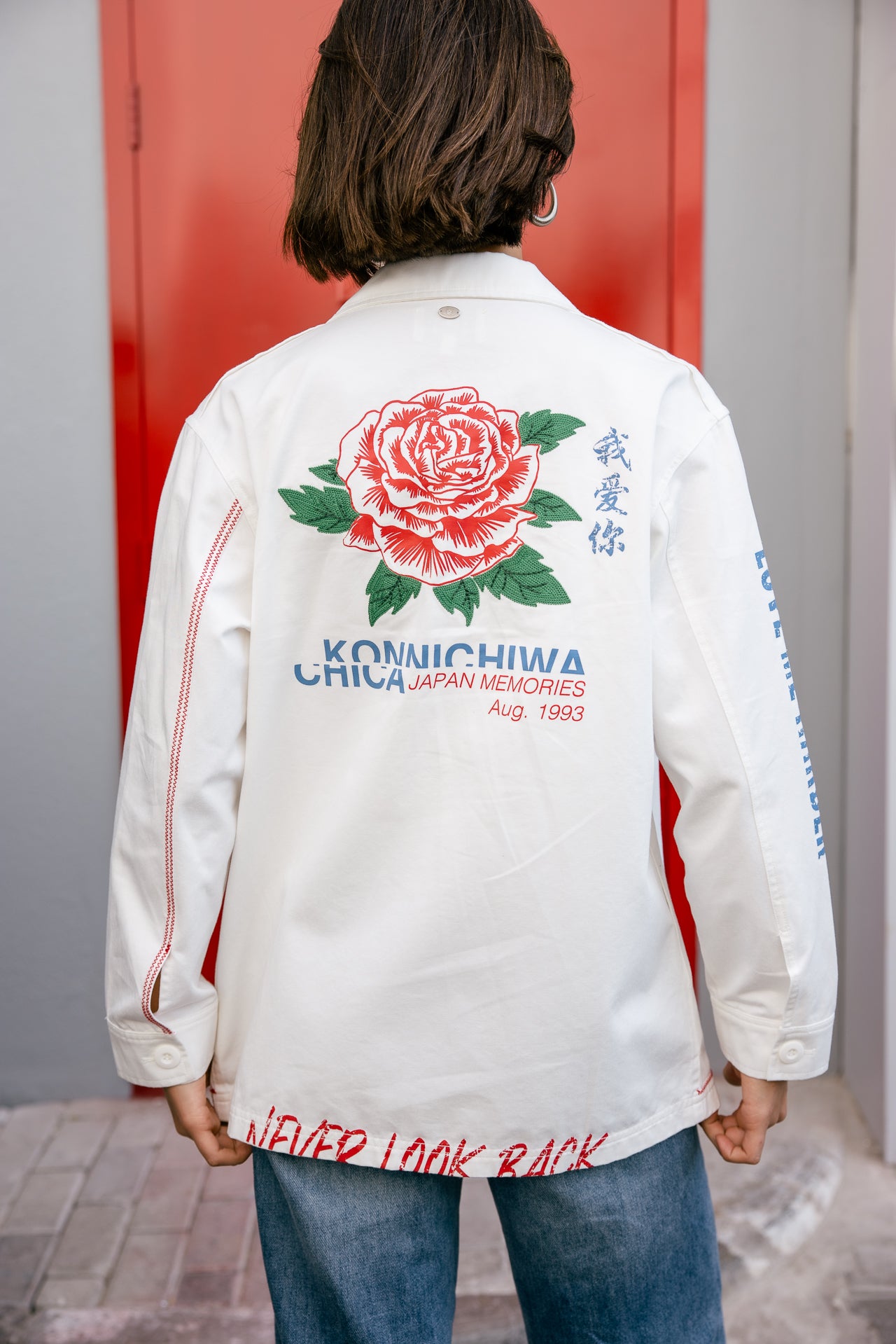 

Patchwork overshirt Women Venty Roses white | Freeman T. Porter