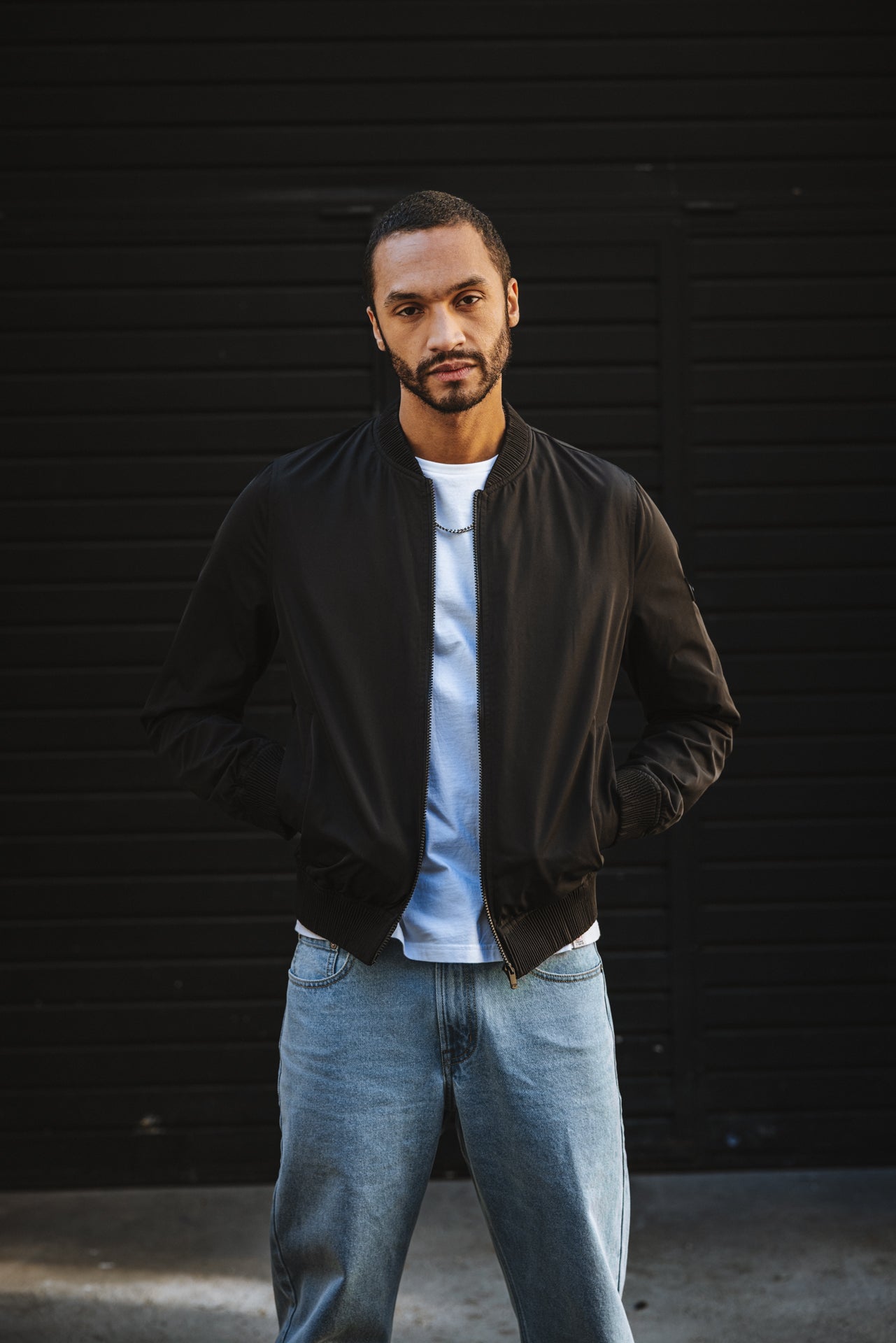 

Gerade geschnittener Blouson Herren Nelson Boss black | Freeman T. Porter