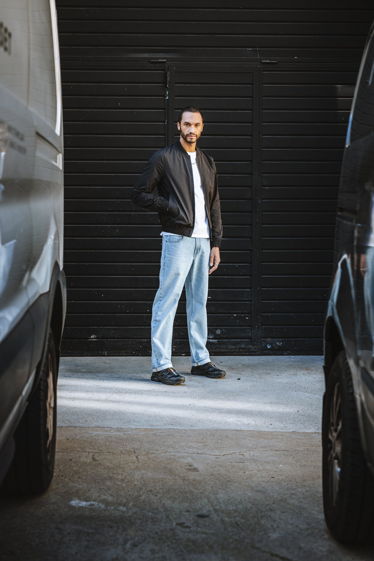 

Gerade geschnittener Blouson Herren Nelson Boss black | Freeman T. Porter