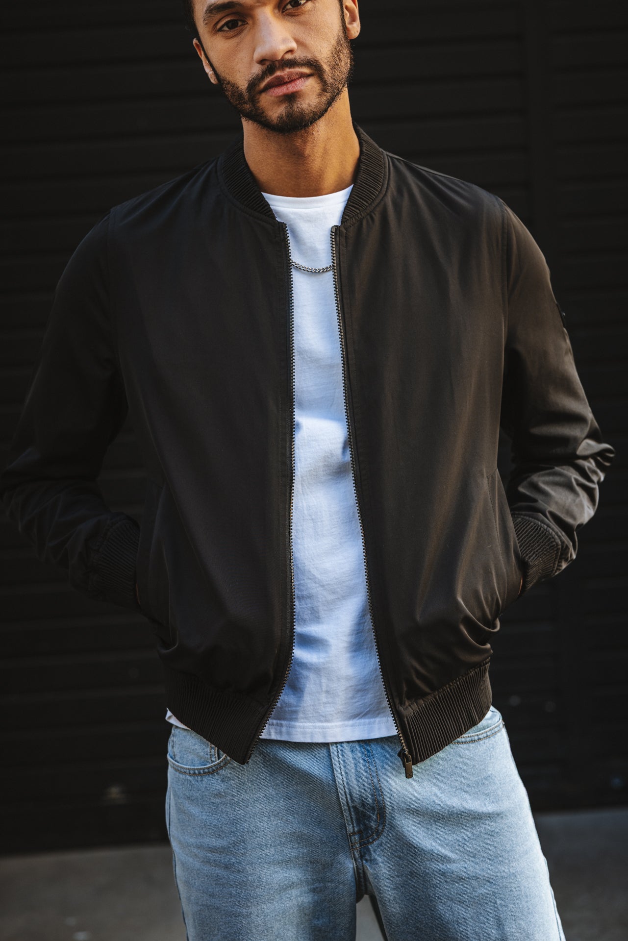 

Gerade geschnittener Blouson Herren Nelson Boss black | Freeman T. Porter