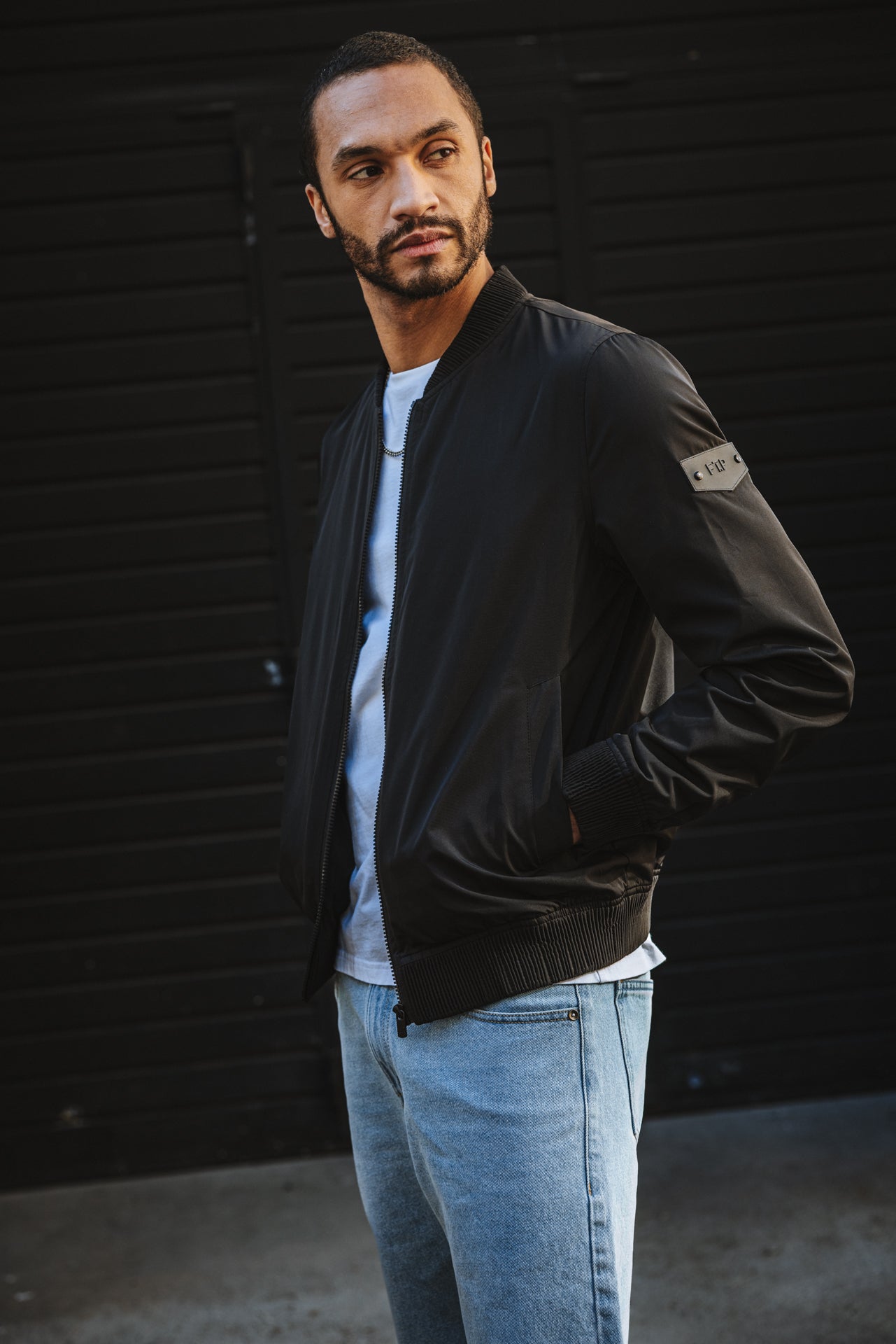 

Gerade geschnittener Blouson Herren Nelson Boss black | Freeman T. Porter