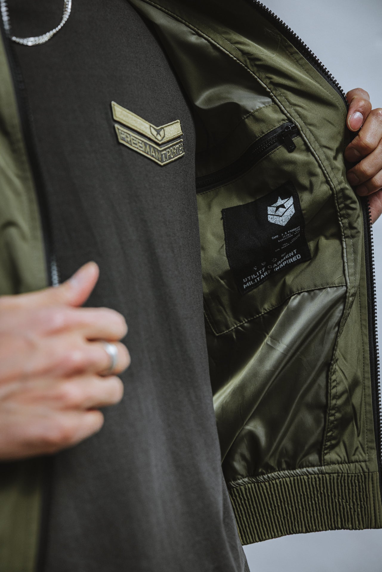 

Blouson coupe droite Homme Nelson Boss khaki | Freeman T. Porter