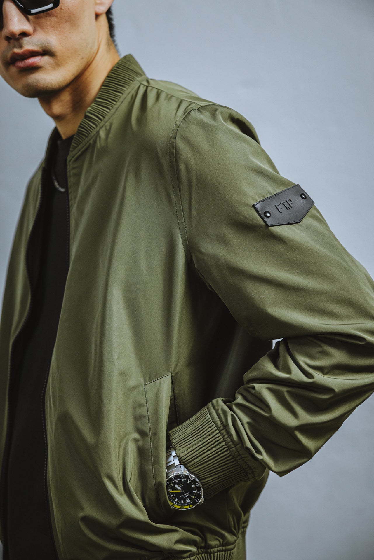 

Blouson coupe droite Homme Nelson Boss khaki | Freeman T. Porter