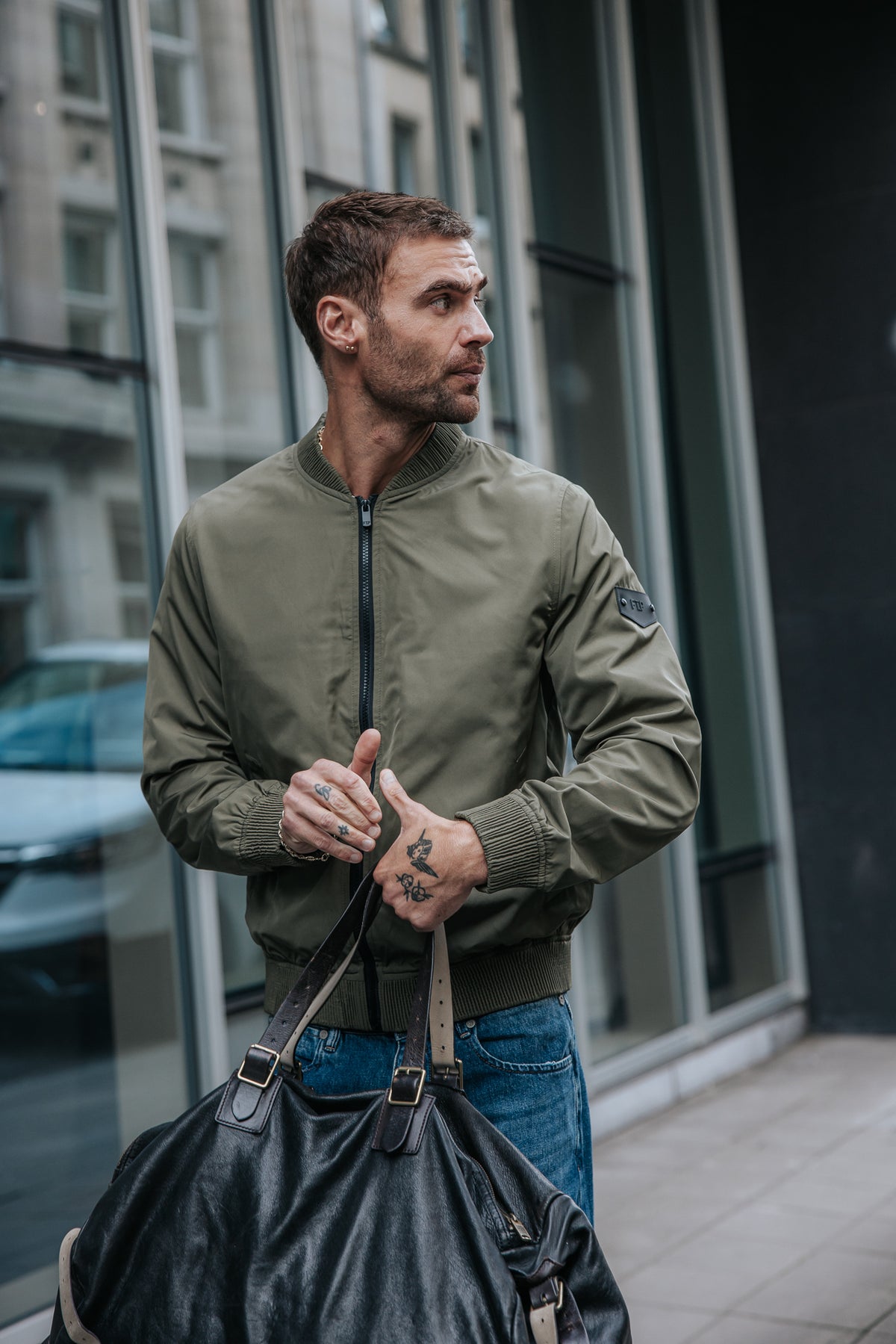 

Chaqueta de corte recto Hombre Nelson Boss khaki | Freeman T. Porter